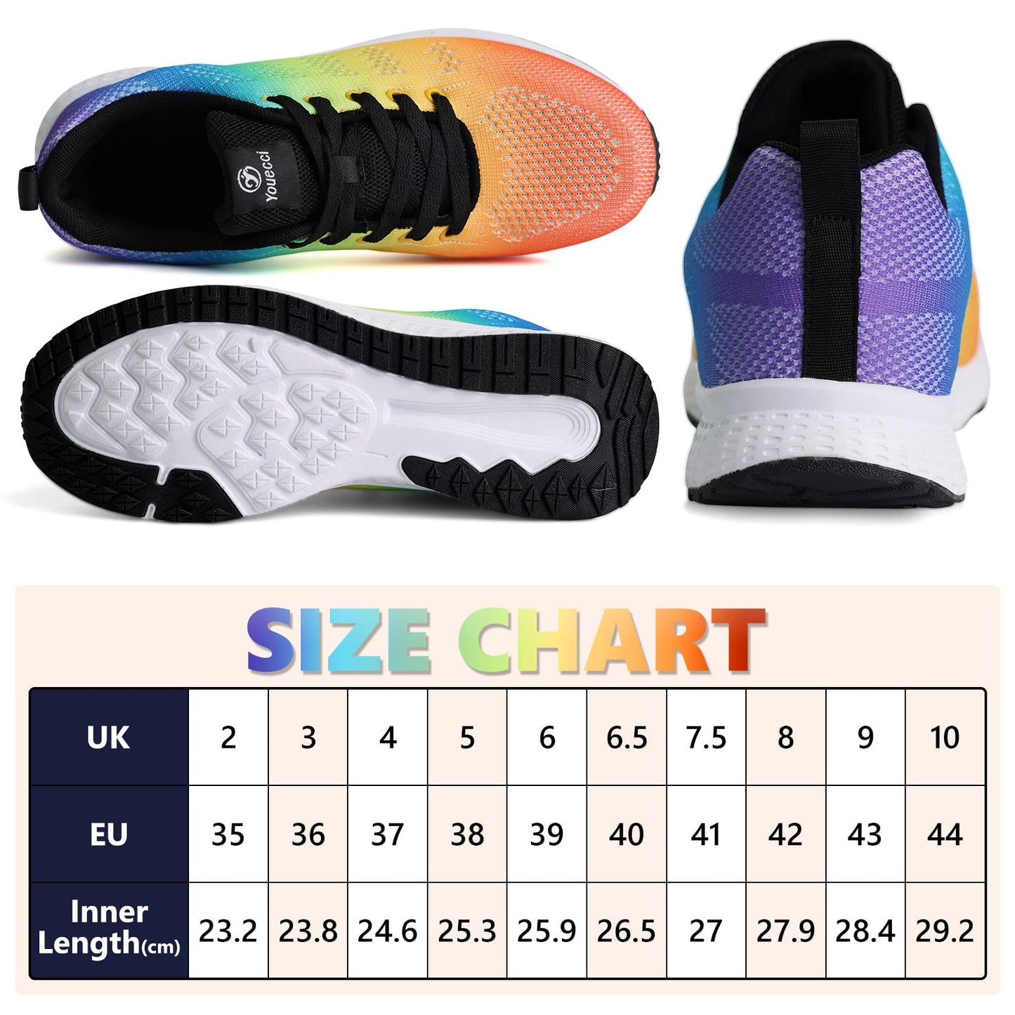 ANBIWANGLUO Damen Turnschuhe Sportliche Laufschuhe Schnürschuhe Atmungsaktive Outdoor Cross Trainer zum Joggen