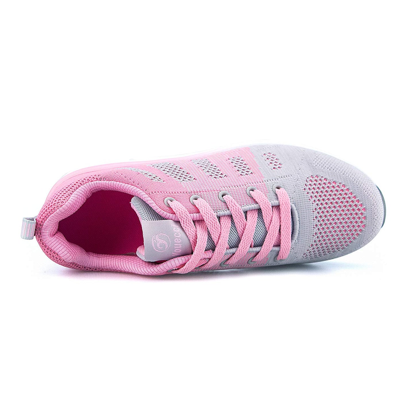 ANBIWANGLUO Damen Turnschuhe Sportliche Laufschuhe Schnürschuhe Atmungsaktive Outdoor Cross Trainer zum Joggen