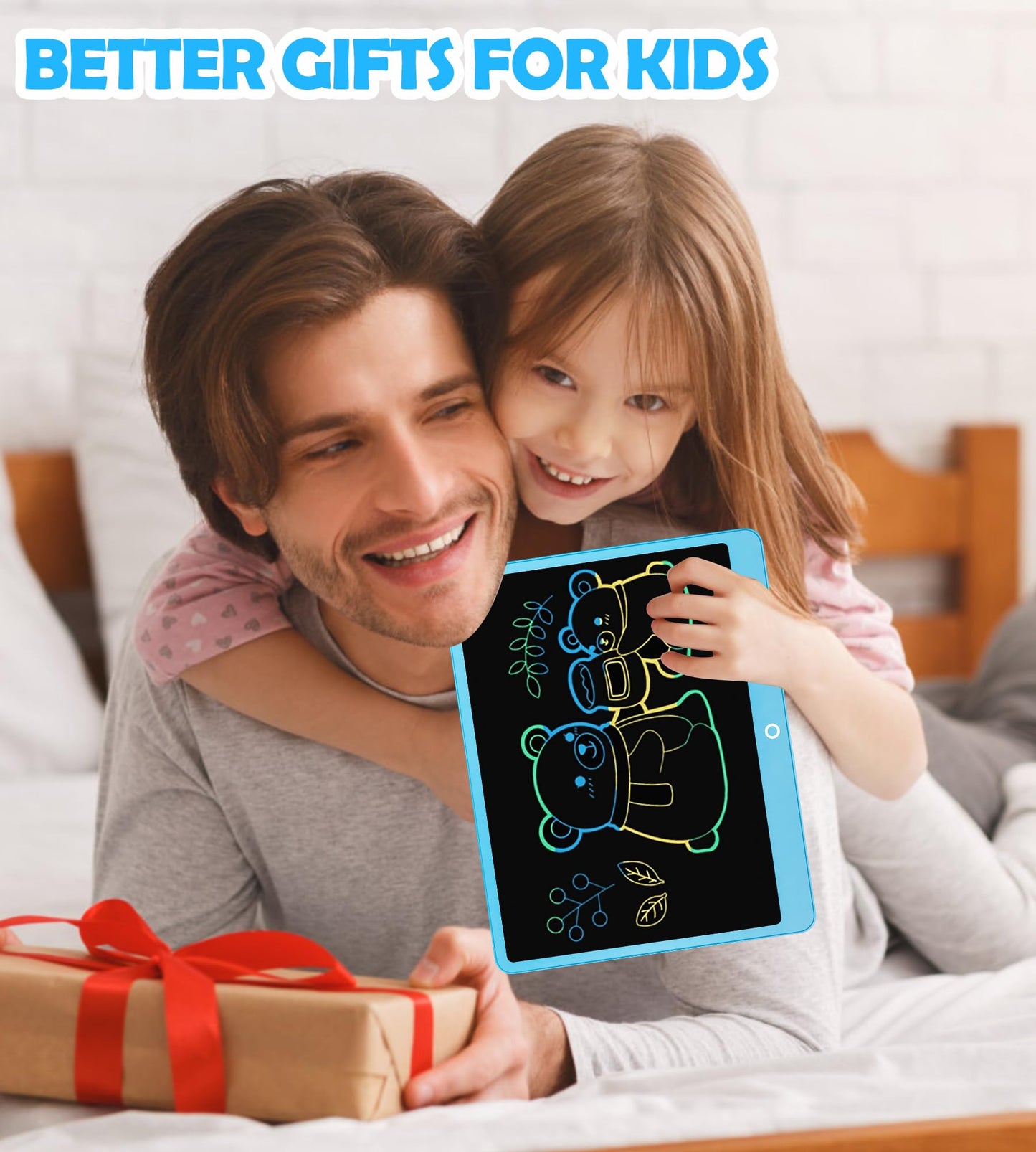 Colourful LCD Writing Board Children 16 Inch Painting Board Magic Board Digital Drawing Writing Tablet Electronic Graphic Tablet 3-12 Year Old Girls Boys Children's Toy Gifts