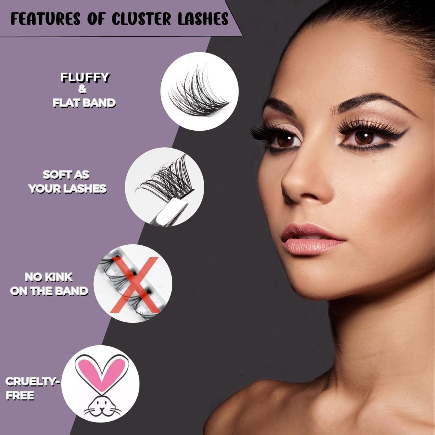 Wimpern Extensions 120 Büschel DIY Lash Extension Set Einzelne Wimpern mit Wimpernkleber und Pinzette für Anfänger Wimpernverlängerung zu Hause Individual Lashes 10-16mm C/D Curl - OP01