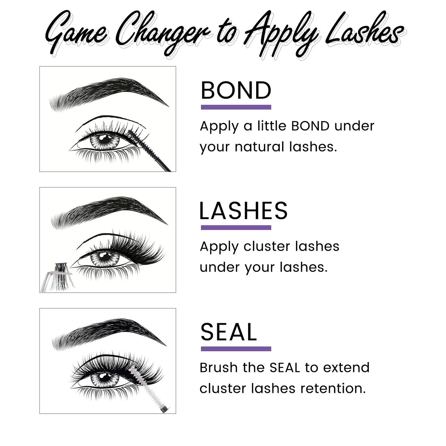 Wimpern Extensions 120 Büschel DIY Lash Extension Set Einzelne Wimpern mit Wimpernkleber und Pinzette für Anfänger Wimpernverlängerung zu Hause Individual Lashes 10-16mm C/D Curl - OP01