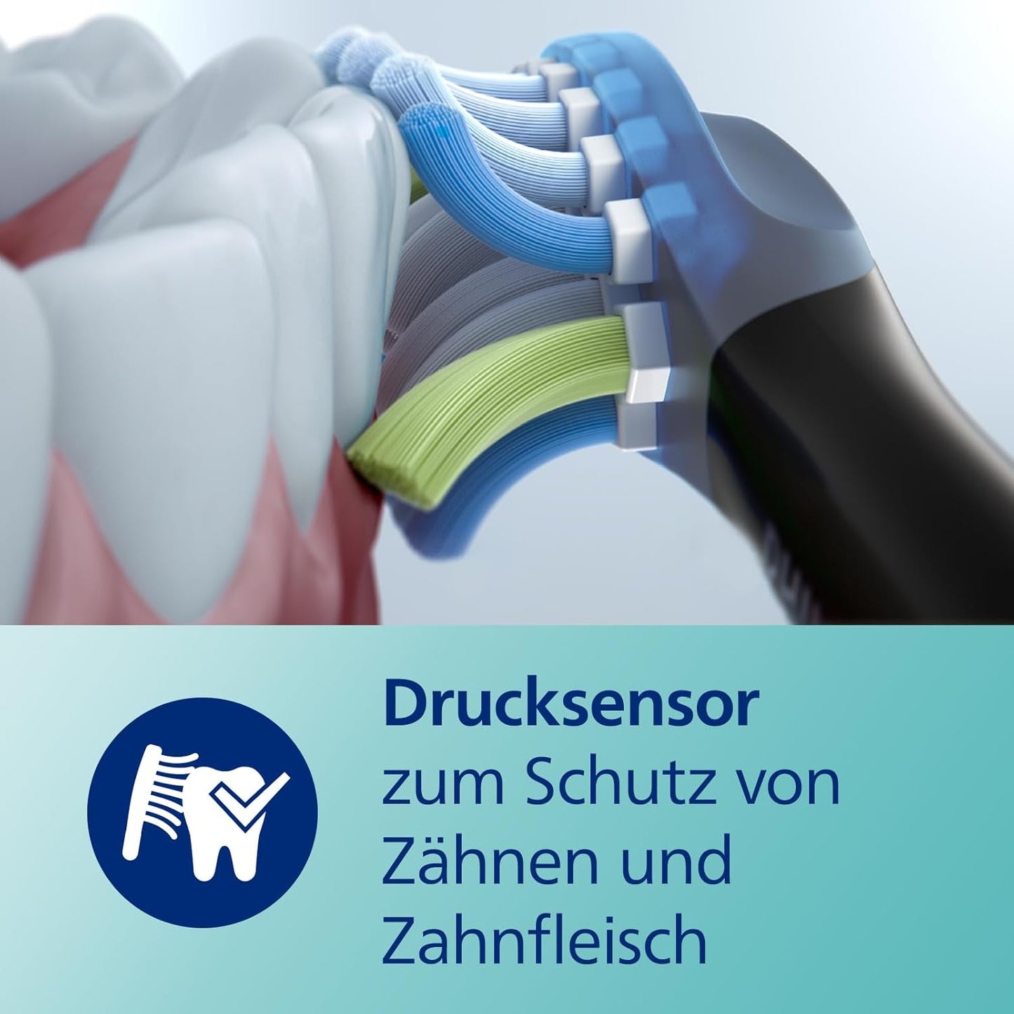 Philips Sonicare DiamondClean 9000 elektrische Zahnbürste, Doppelpack,Zahnbürste mit Schalltechnologie inklusive App, Drucksensor,4 Putzmodi,3 Intensitätsstufen, schwarz und roségold, Modell HX9914/61