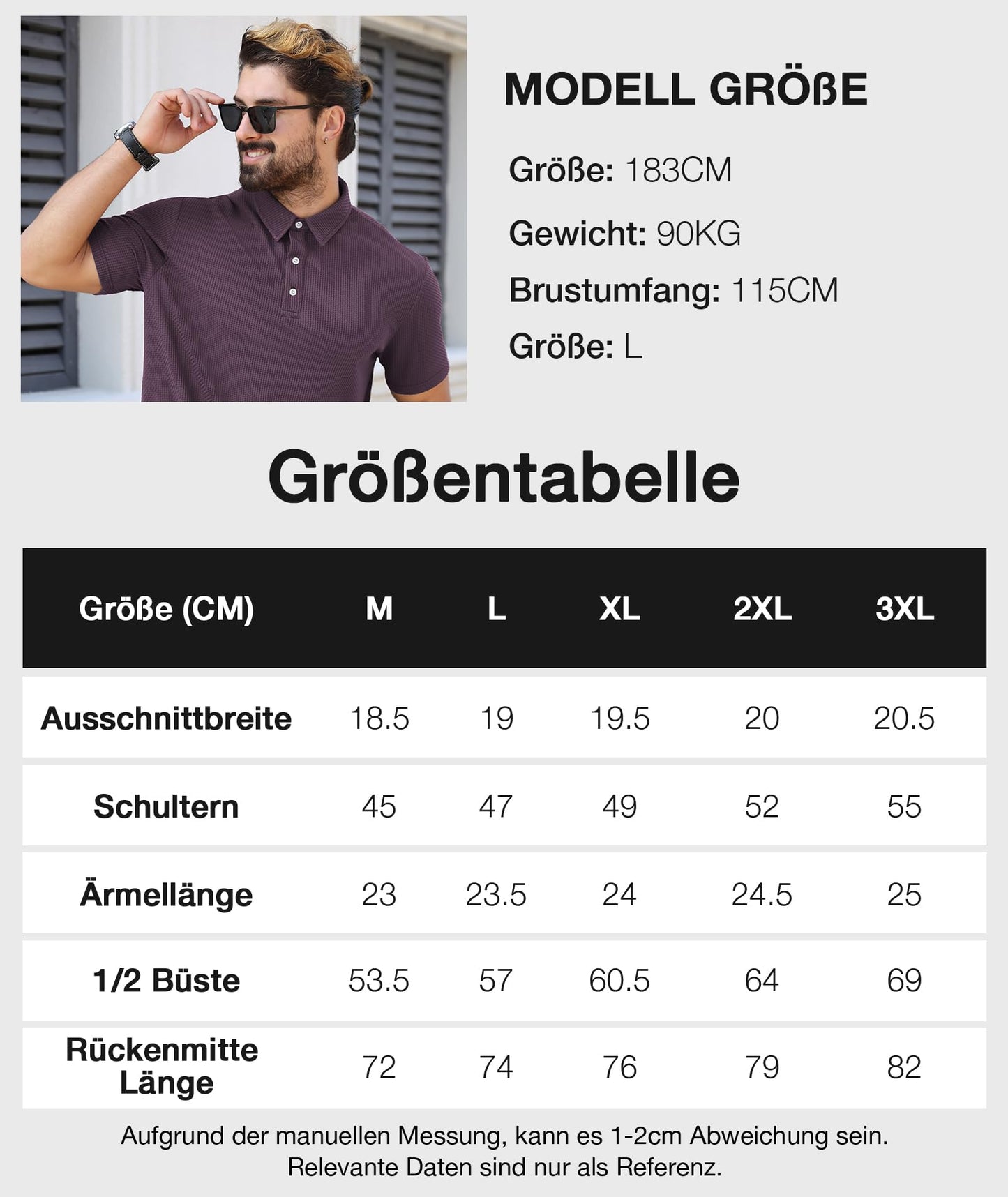SwissWell Poloshirt Herren Kurzarm Golf Tennis Polo Shirts Männer Sommer Polohemd Atmungsaktiv T-Shirt für Herren