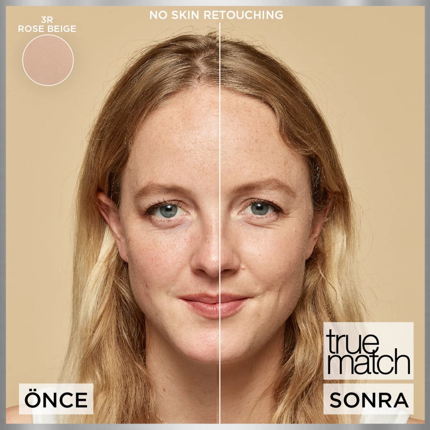 L'Oréal Paris Make up, Flüssige Foundation mit Hyaluron und Aloe Vera, True Match Make-Up, Nr. 5.N Sand, 30 ml