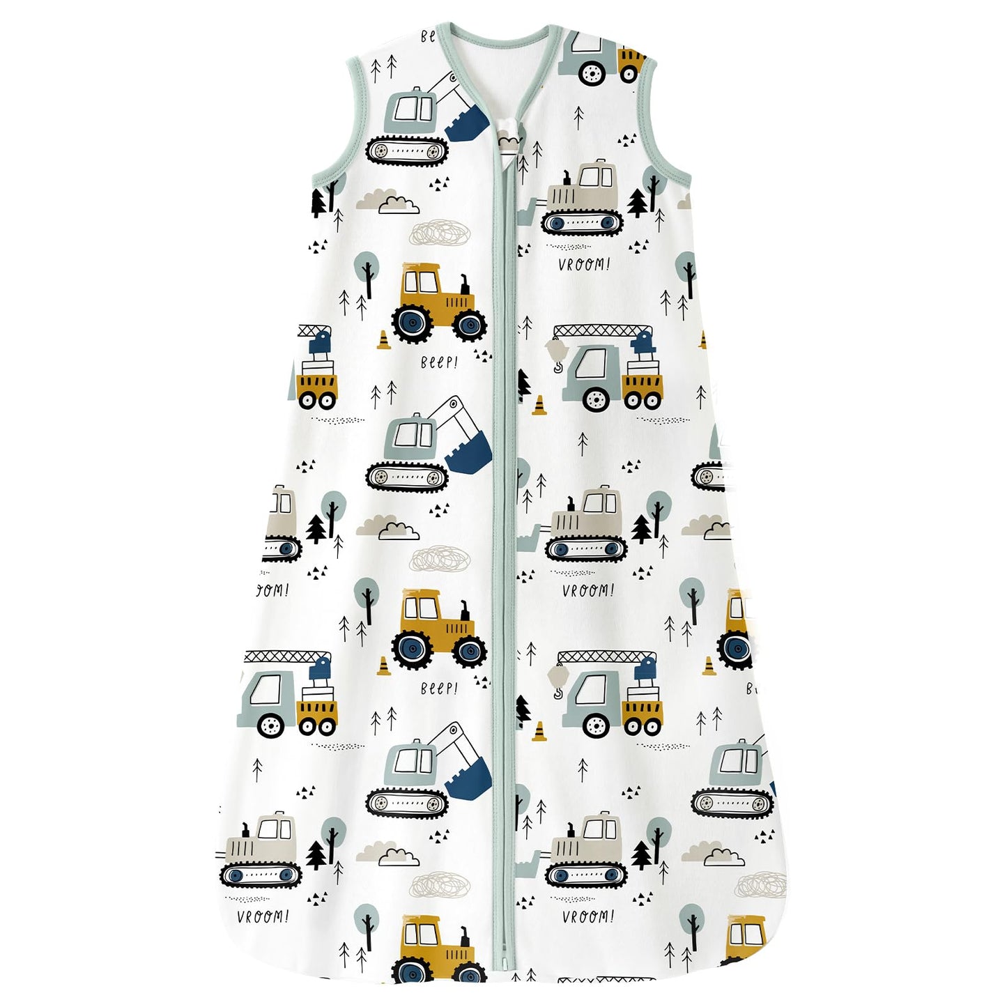Unnivoll Schlafsack Baby 1.5 Tog Babyschlafsack 0-6 Monate 2er Pack Schlafsack Winter Herbst 67 cm für Jungen Mädchen Neugeborene Kaffee