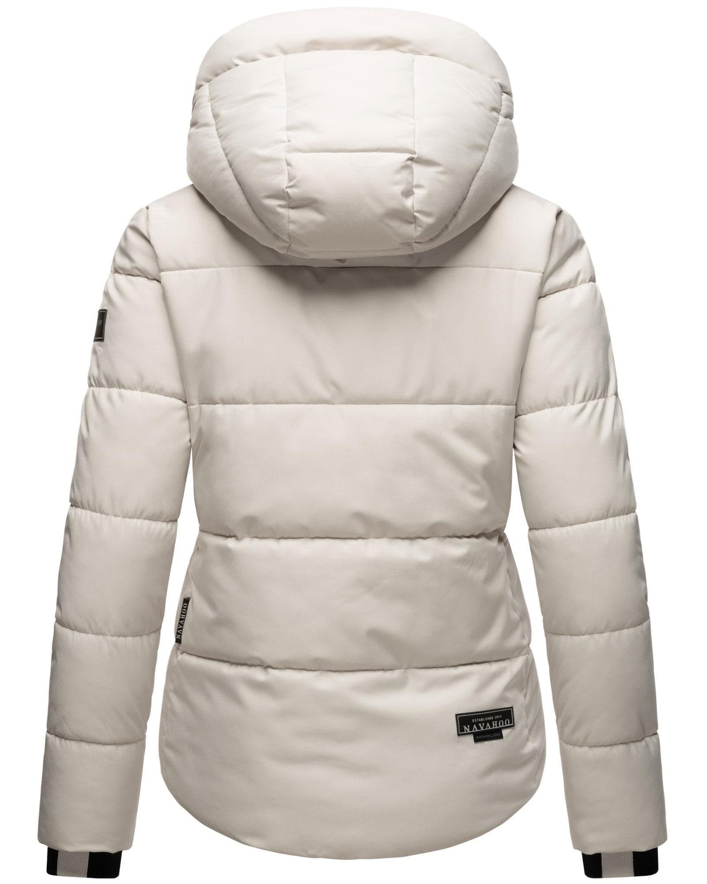 Navahoo Damen Winterjacke (XS-XXL) - Wasserabweisend, hochstehender und gefütterter Kragen, große Kapuze, Steppjacke, Warme Jacke Frauen - N004