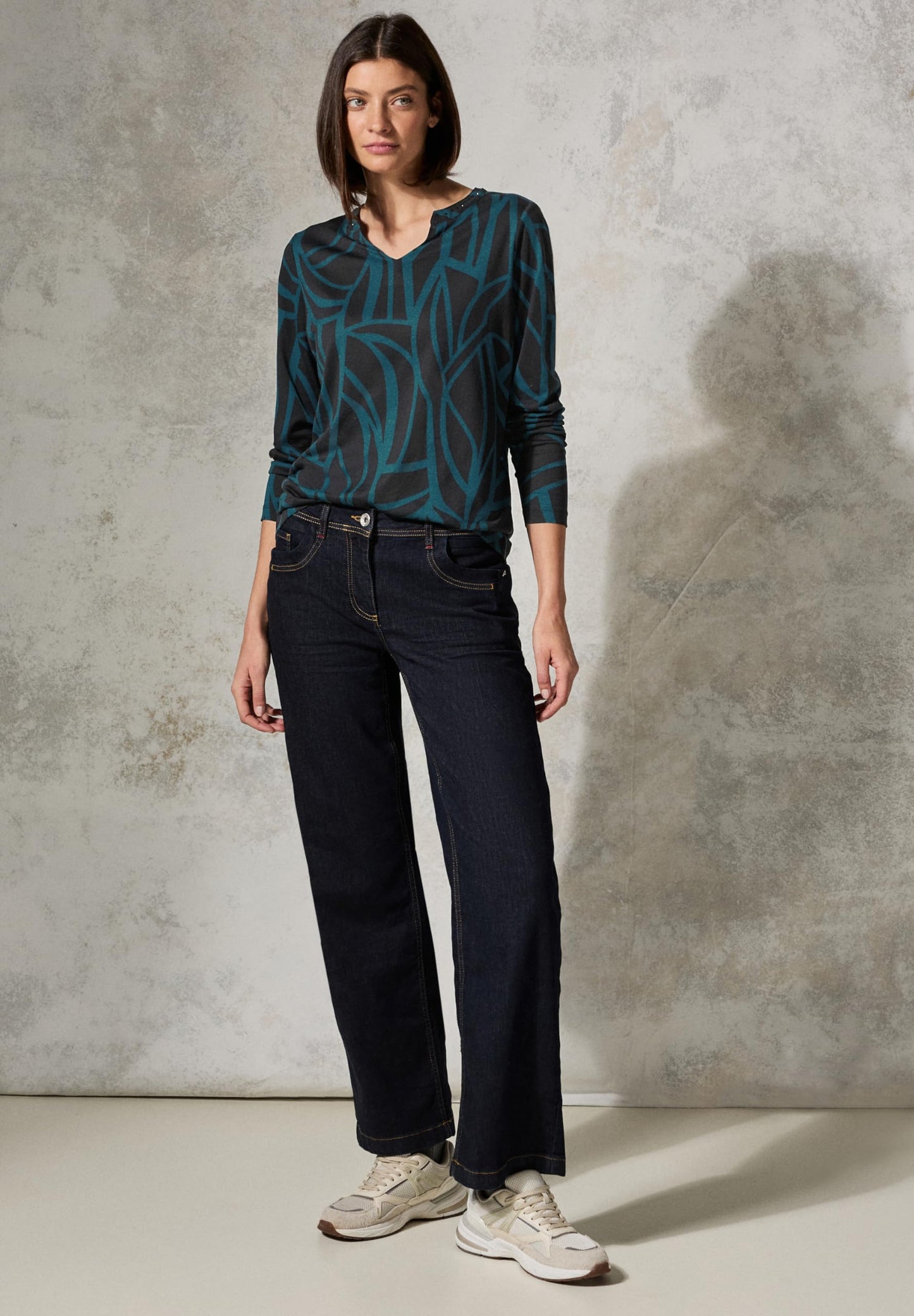 Cecil Damen Shirt im Tunika-Look