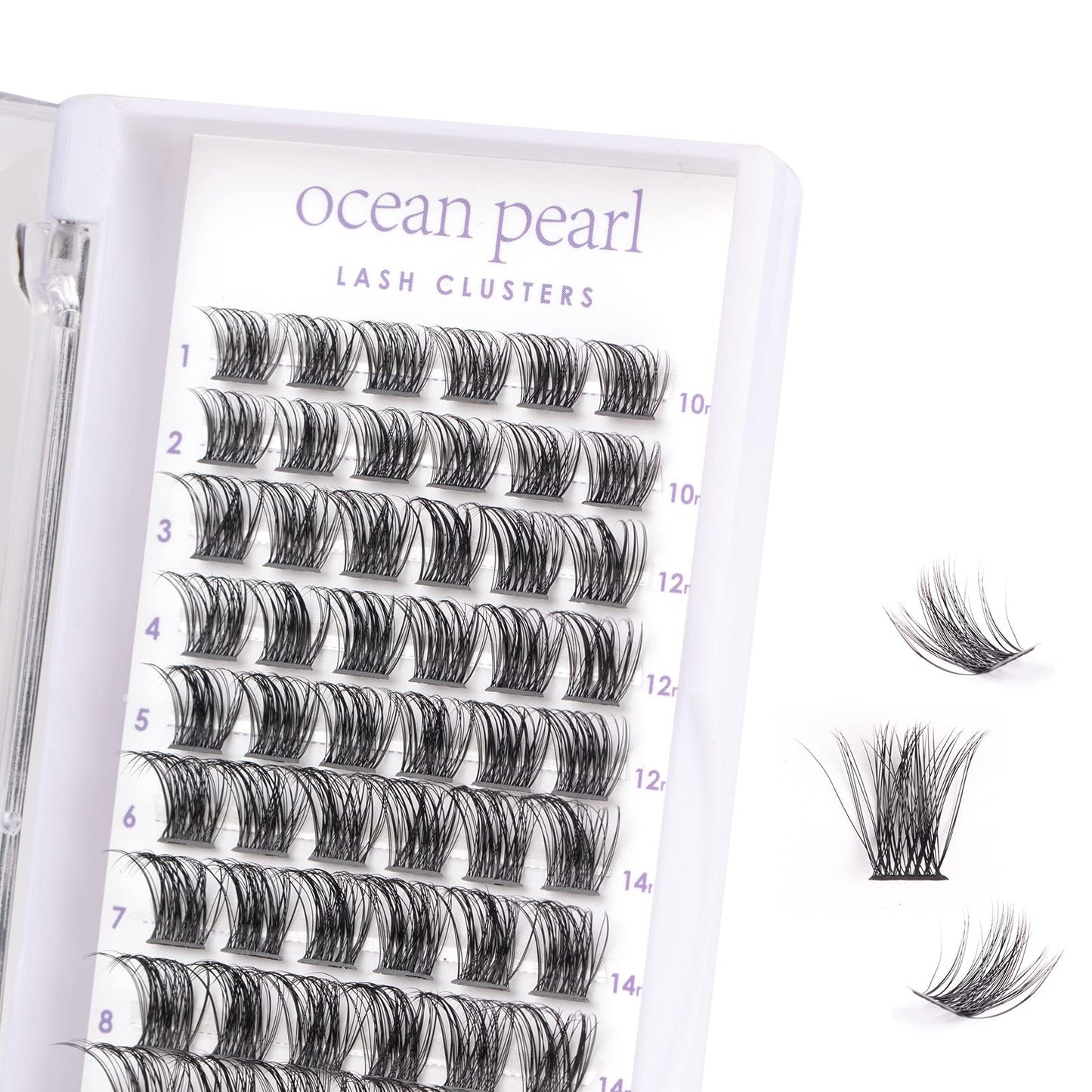 Wimpern Extensions 120 Büschel DIY Lash Extension Set Einzelne Wimpern mit Wimpernkleber und Pinzette für Anfänger Wimpernverlängerung zu Hause Individual Lashes 10-16mm C/D Curl - OP01