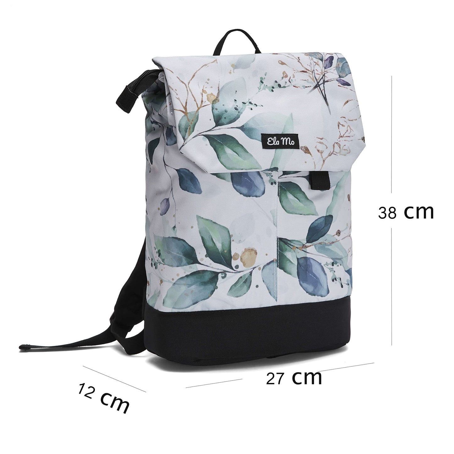 Ela Mo Rucksack Damen - Daypack schön u. durchdacht - Laptop Rucksäcke für Frauen - Anti Diebstahl Tasche für Schule, Uni, Business (Salmon)