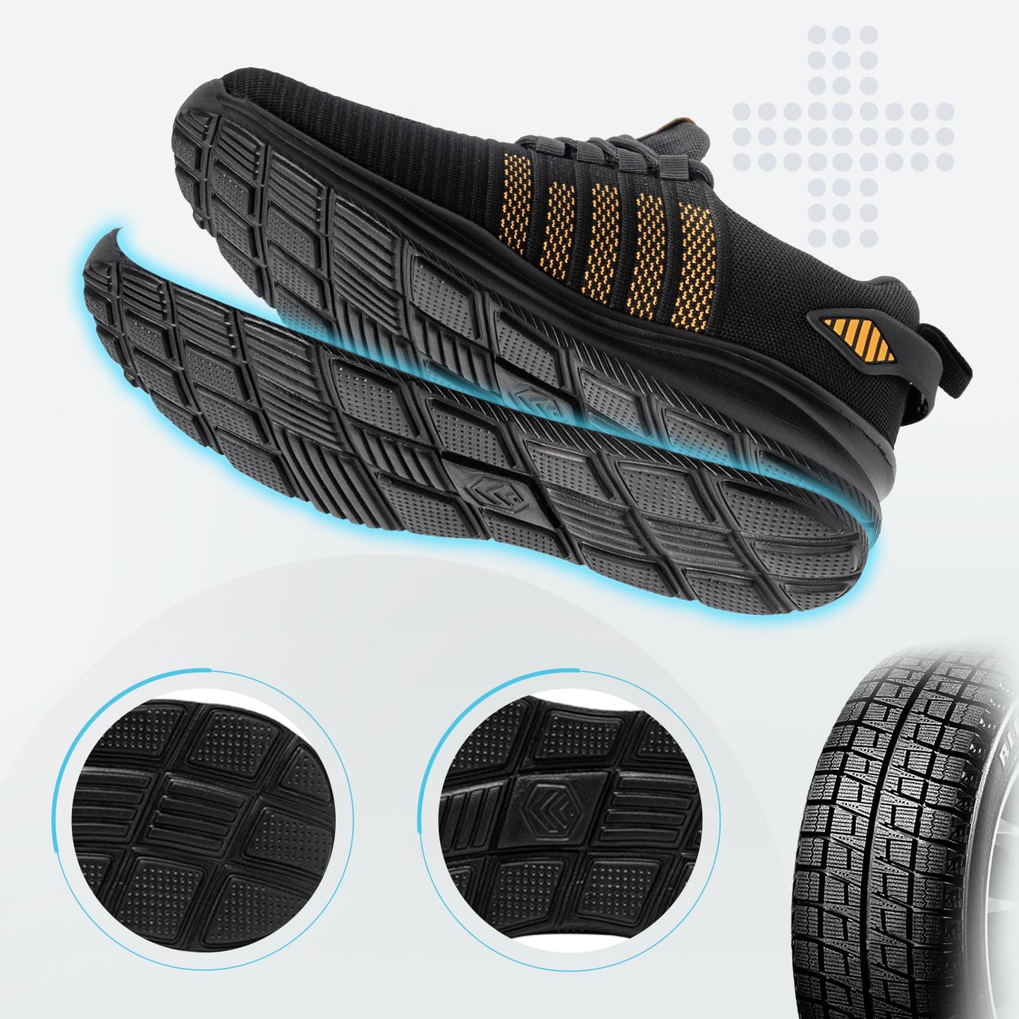 FLOWING PLUME Wasserdicht Laufschuhe Damen Sportschuhe Leicht Turnschuhe Running Schuhe Walkingschuhe Joggingschuhe Fitness Sneaker