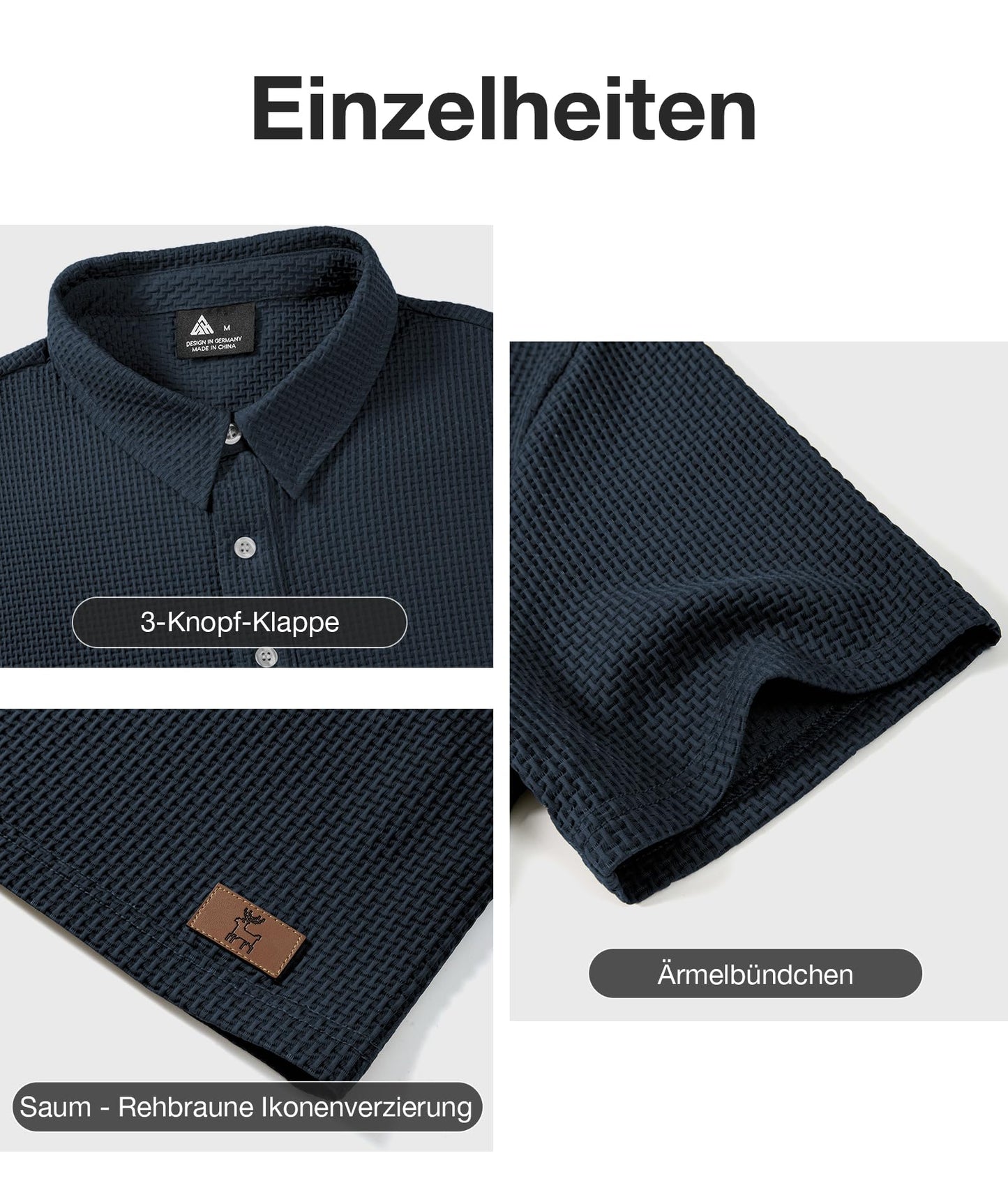 SwissWell Poloshirt Herren Kurzarm Golf Tennis Polo Shirts Männer Sommer Polohemd Atmungsaktiv T-Shirt für Herren