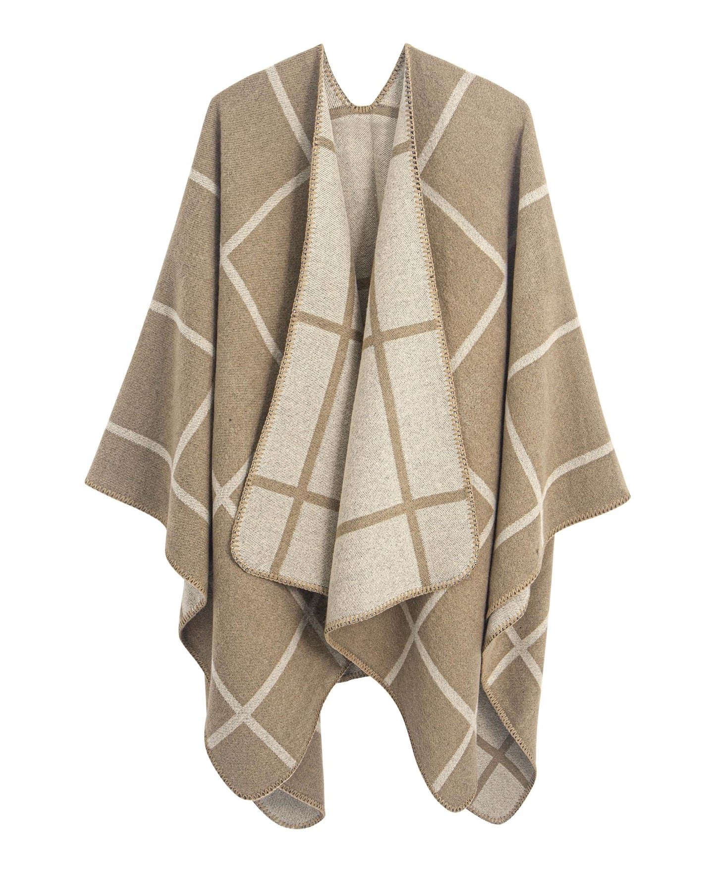 DiaryLook Damen Poncho Schal Winter Cardigan Übergroße Cape Elegant Poncho Für Frauen Umhang Damen Warm Geschenk Für Mutter