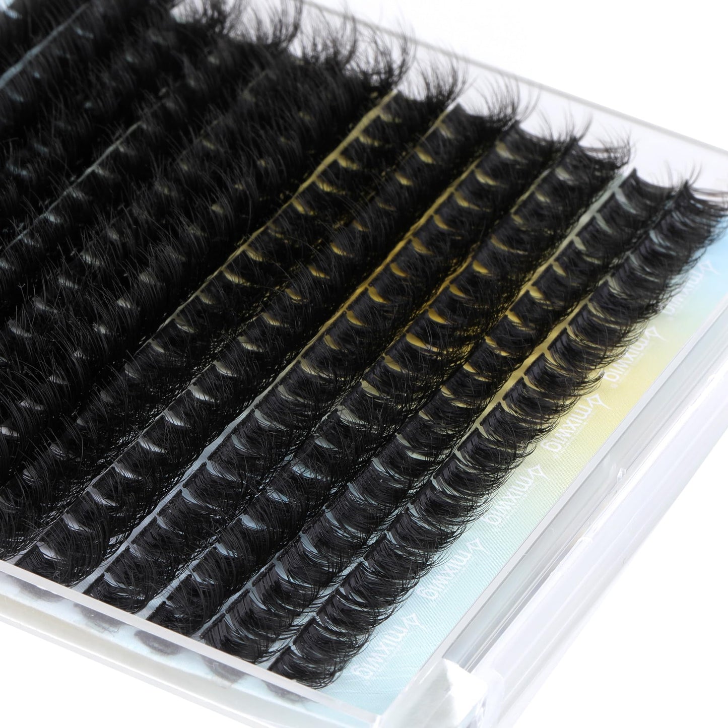 Wimpern Extensions Set Künstliche Wimpern Natürliche DIY Wimpernverlängerung Cluster Wimpern 16MM Individuelle Lashes Kit 40D Nerz Wimpern Fluffy mit Lash Bond und Seal Lash Tweezers