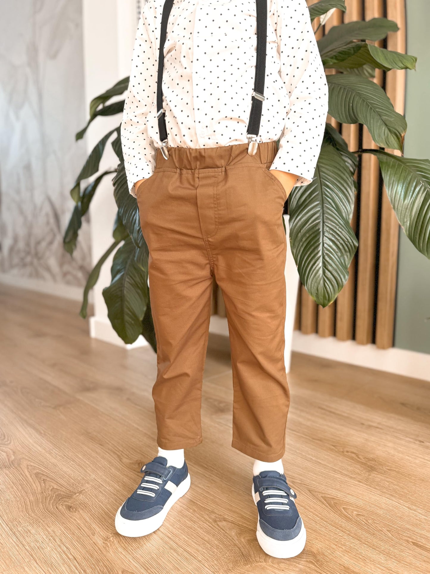 Volunboy Baby Jungen Anzug Set Bekleidung Hemd mit Fliege + Hosenträger Hosen Strampler Anzug