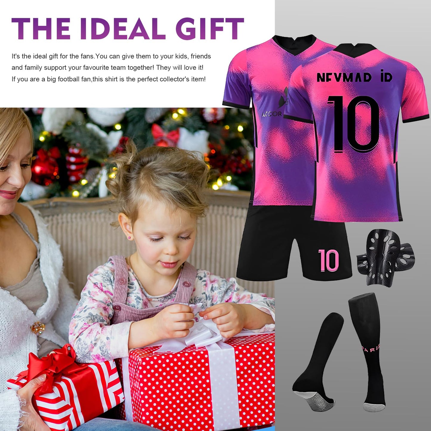Sternstunde Trikot Sets Kinder, Hause/Auswärts Fußballtrikot für Kinder,Herren Jungen Fussball Jersey Football Trikots, Sportshirt Junge Football Training Tshirts Shorts und Socken Anzug