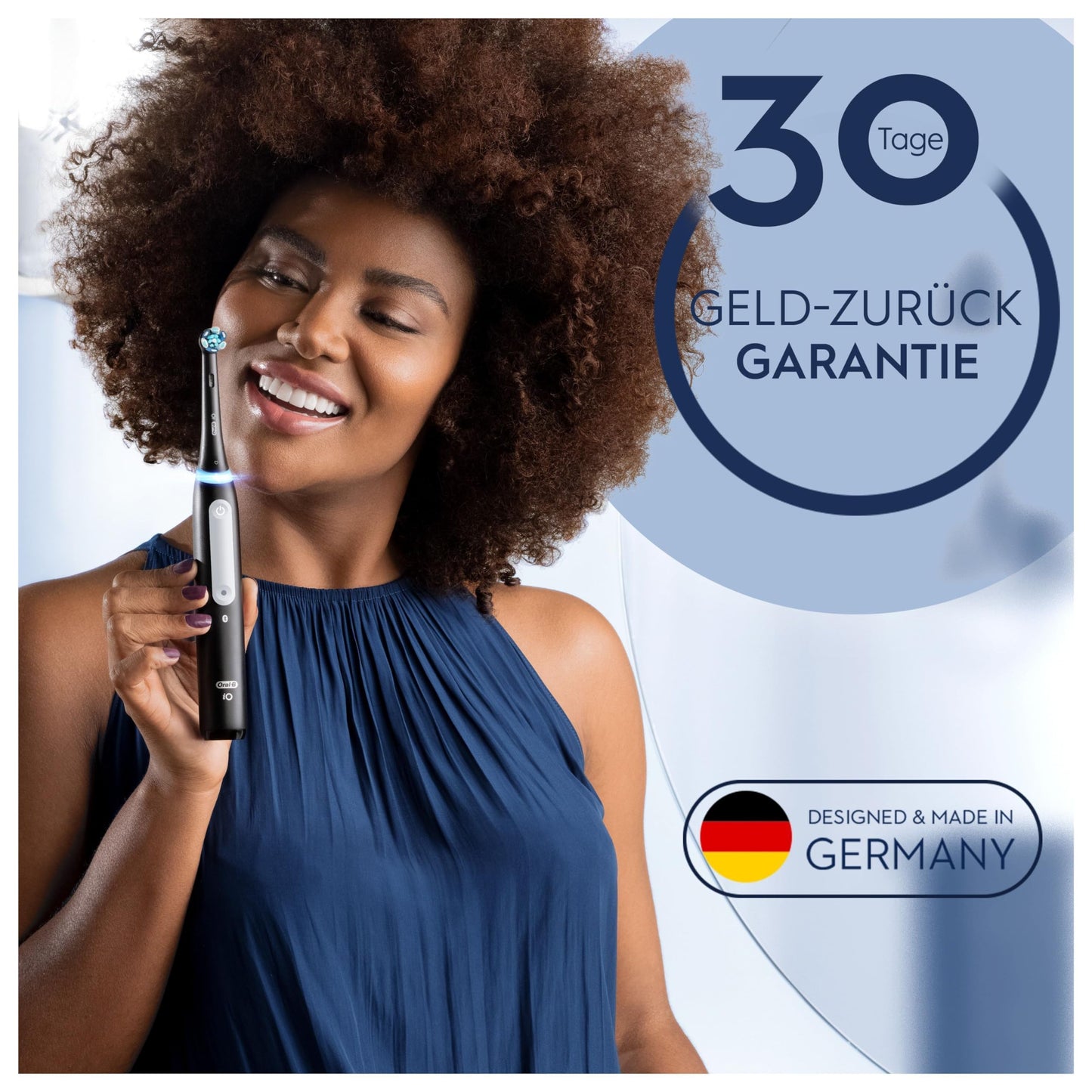 Oral-B iO Series 4 Plus Edition Elektrische Zahnbürste/Electric Toothbrush, PLUS 3 Aufsteckbürsten, Magnet-Etui, 4 Putzmodi, matt black, Designed by Braun,TESTSIEGER Stiftung Warentest (12/2023)