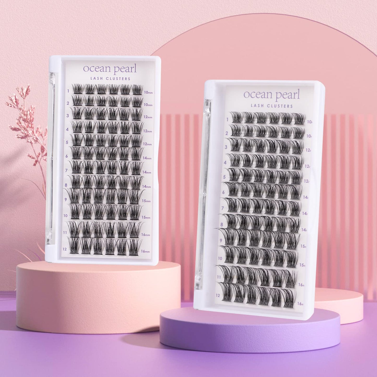 Wimpern Extensions 120 Büschel DIY Lash Extension Set Einzelne Wimpern mit Wimpernkleber und Pinzette für Anfänger Wimpernverlängerung zu Hause Individual Lashes 10-16mm C/D Curl - OP01