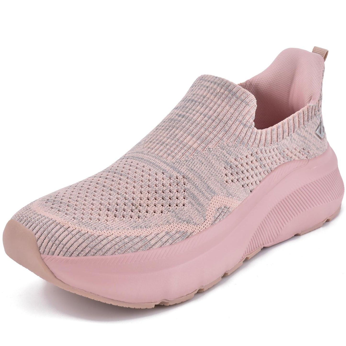 JACKSHIBO Hände frei Slip in Damen Schuhe Slip on Sneakers Fußbogenstütze Orthopädische Schuhe Memory Foam Walkingschuhe Mit Weite Zehenbox Nullabsatz Sohlen