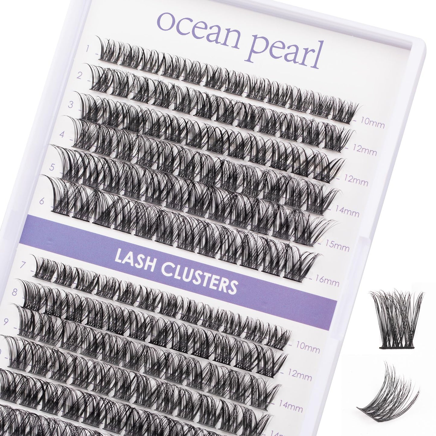 Wimpern Extensions 120 Büschel DIY Lash Extension Set Einzelne Wimpern mit Wimpernkleber und Pinzette für Anfänger Wimpernverlängerung zu Hause Individual Lashes 10-16mm C/D Curl - OP01