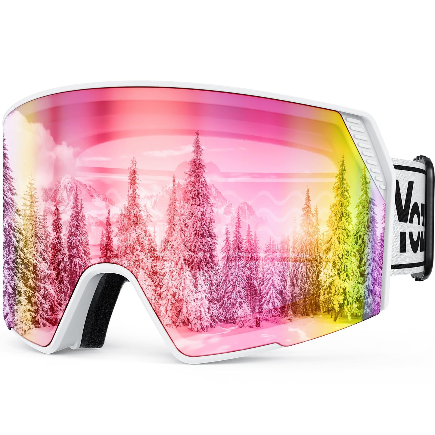 YOZISS OTG Ski Goggles for Men and Women, Magnetic Snowboard Goggles Anti-Fog & 100% UV Protection, OTG Ski Goggles Snow Goggles for Skiing & Winter Sports