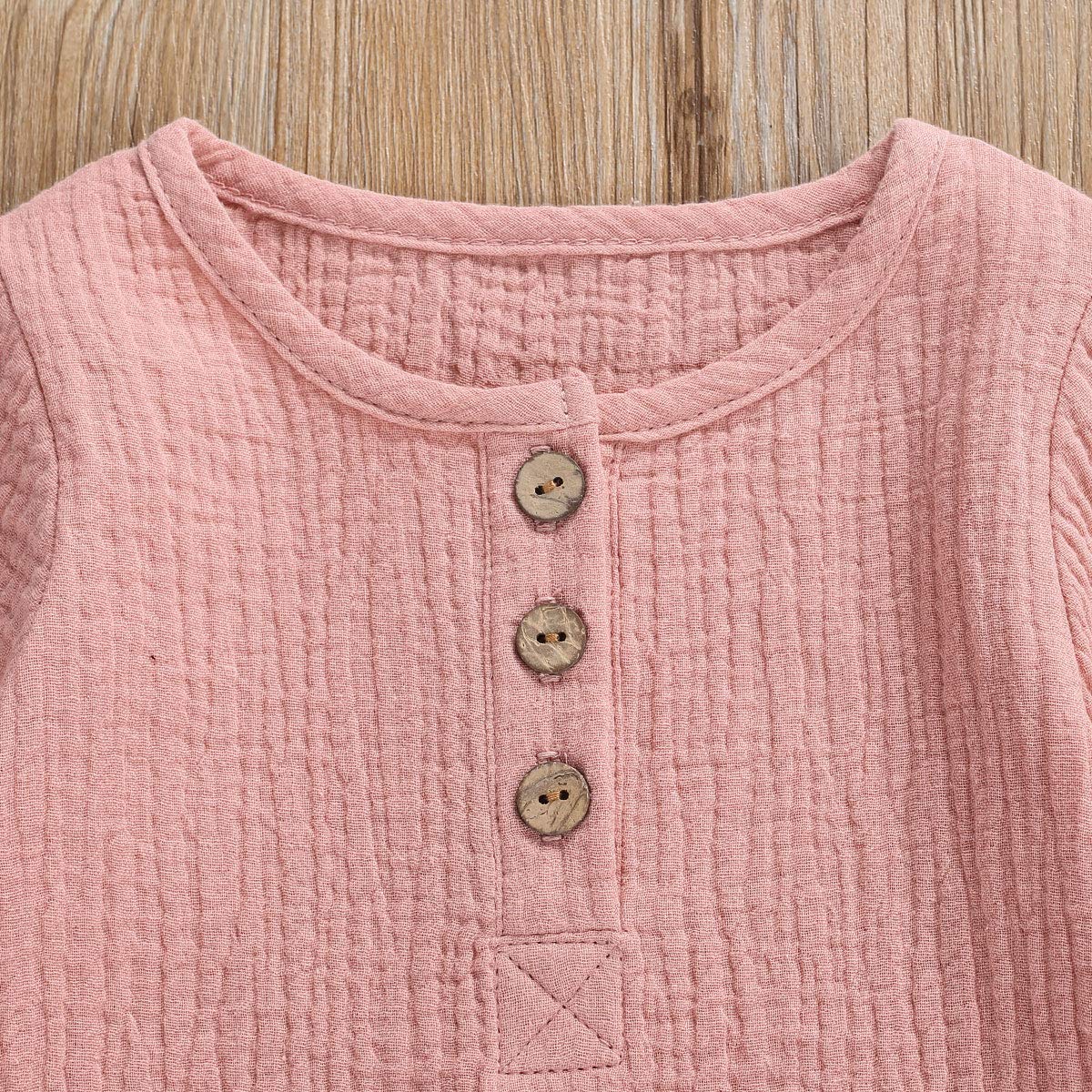 Geagodelia Babykleidung Set Baby Jungen Mädchen Kleidung Outfit T-Shirt Top + Hose Shorts Neugeborene Weiche Einfarbige Babyset T-47740