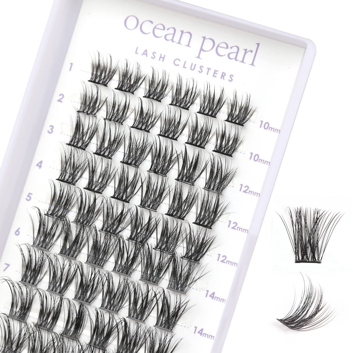 Wimpern Extensions 120 Büschel DIY Lash Extension Set Einzelne Wimpern mit Wimpernkleber und Pinzette für Anfänger Wimpernverlängerung zu Hause Individual Lashes 10-16mm C/D Curl - OP01