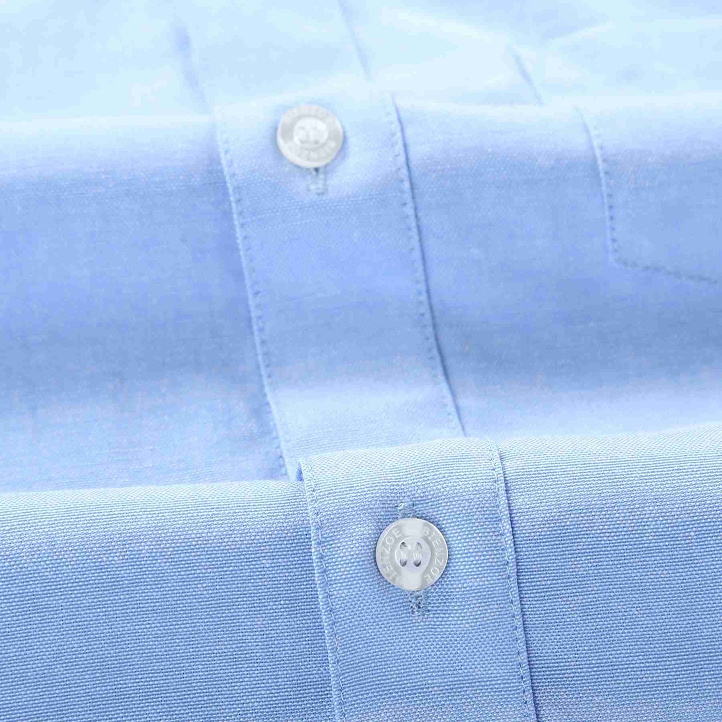 BIENZOE Jungen Schuluniform Lange ?rmel Knopf unten Oxford Hemd