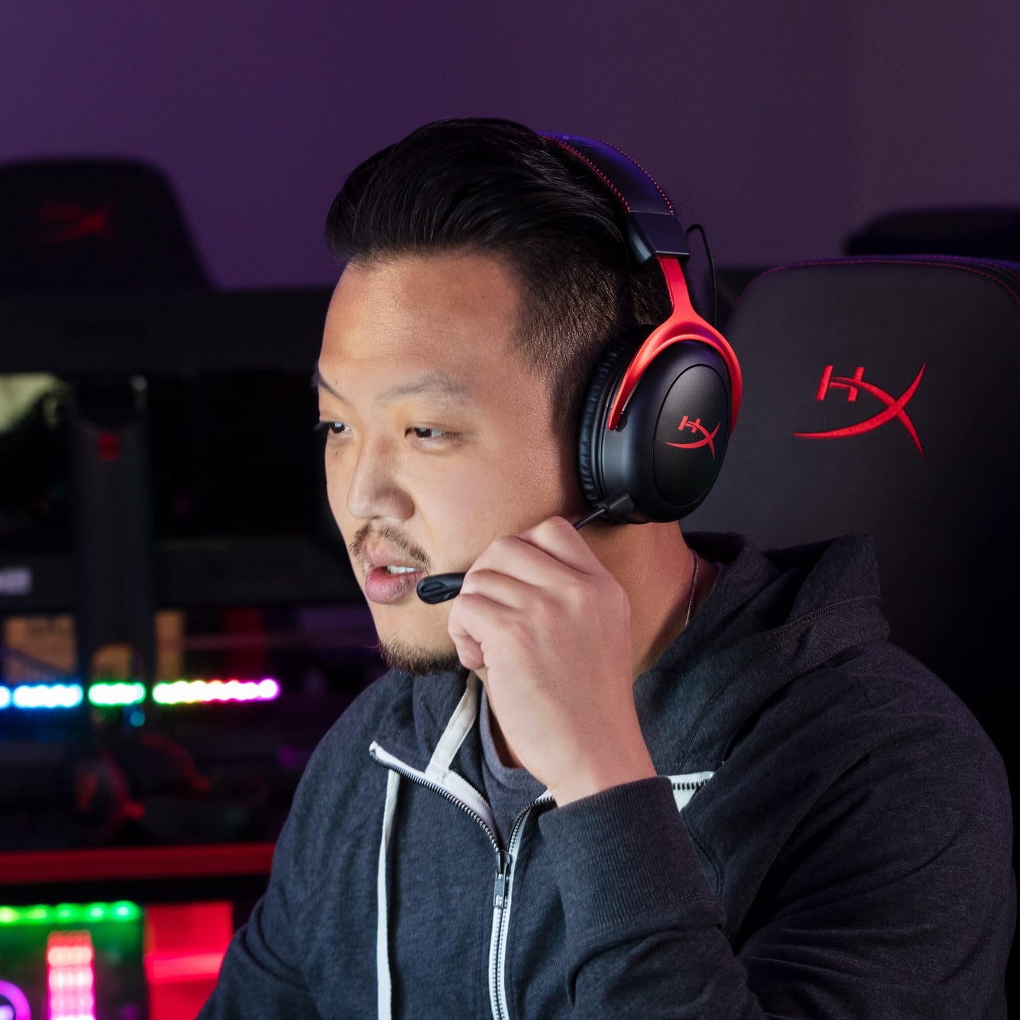 HyperX Cloud III – Kabelgebundenes Gaming-Headset, PC, PS5, Xbox Series X|S, abgewinkelte 53mm-Treiber, DTS, Memory-Schaum, Stabiler Rahmen, ultraklares 10mm-Mikrofon, USB-C, USB-A, 3,5mm, Schwarz