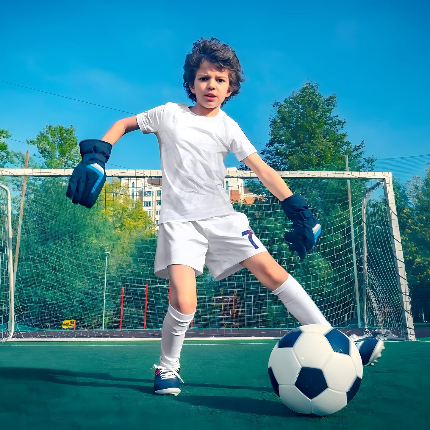 Sternstunde Trikot Sets Kinder, Hause/Auswärts Fußballtrikot für Kinder,Herren Jungen Fussball Jersey Football Trikots, Sportshirt Junge Football Training Tshirts Shorts und Socken Anzug