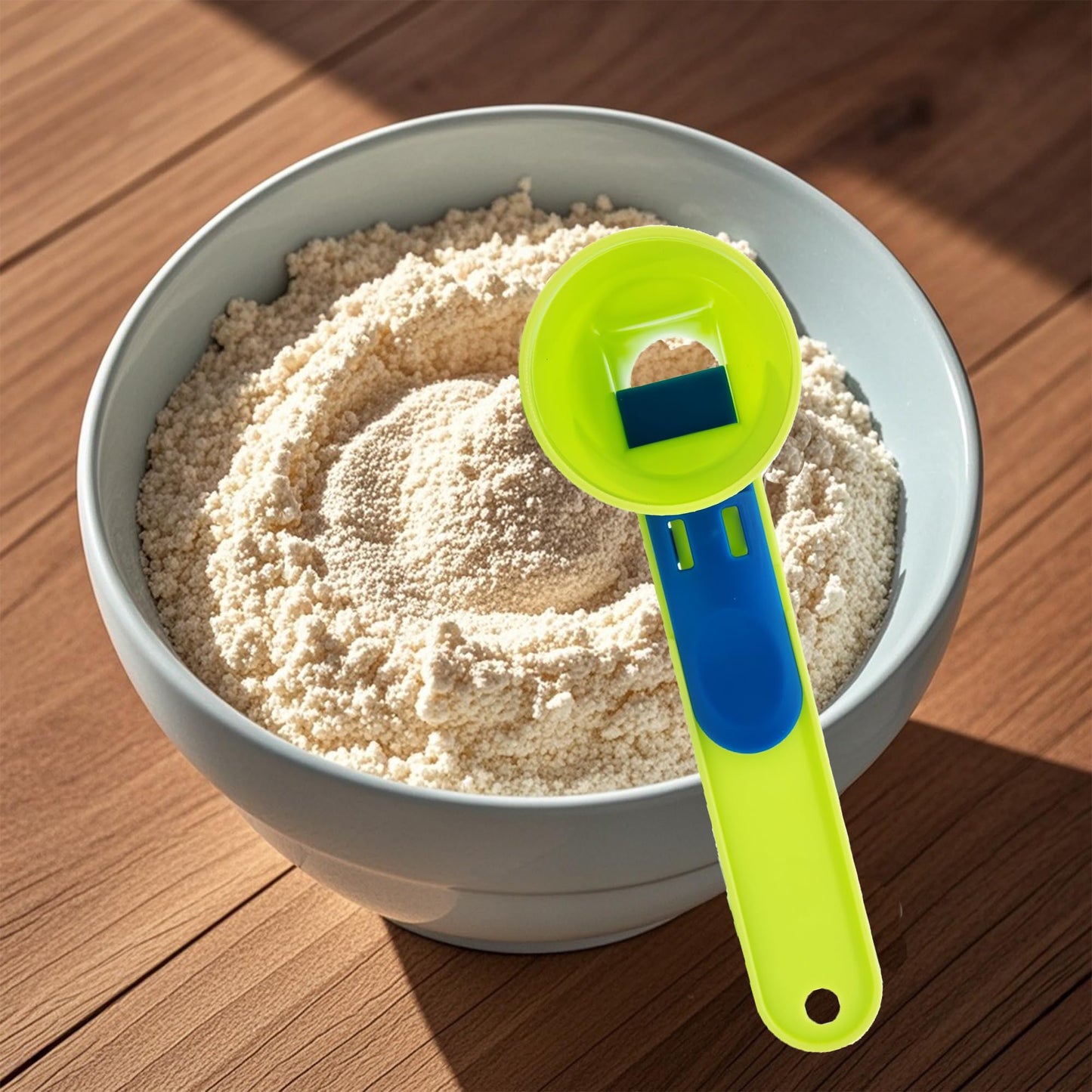 Kybelehoo 2 Stück Trichterschaufel Für Pulver,Trichter Scoop Gym Auslaufsicher,Schaufel verwandelt sich in einen Trichter mit Schiebeboden für Proteinpulver, Hafer, Kaffeepulver und andere Pulver