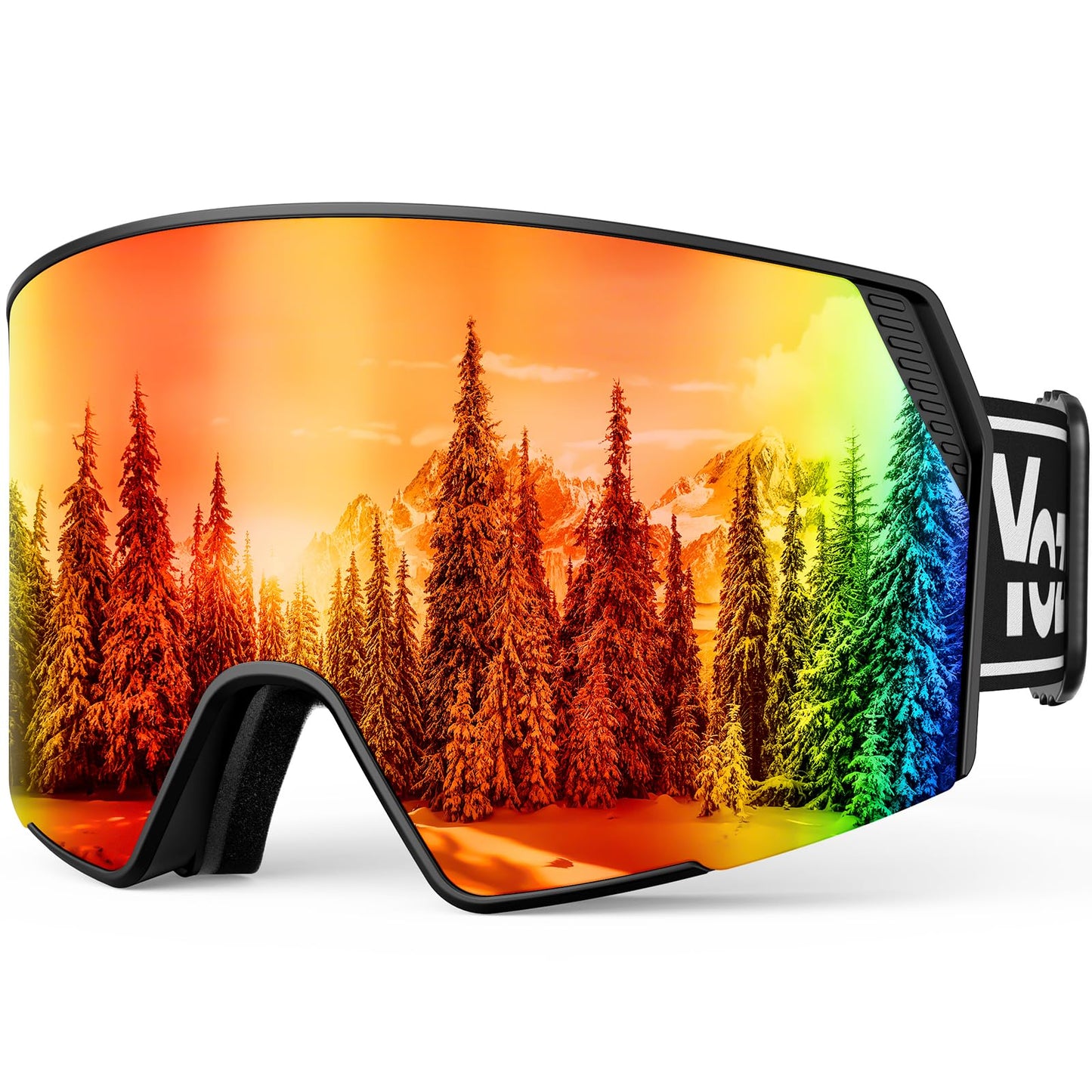 YOZISS OTG Ski Goggles for Men and Women, Magnetic Snowboard Goggles Anti-Fog & 100% UV Protection, OTG Ski Goggles Snow Goggles for Skiing & Winter Sports