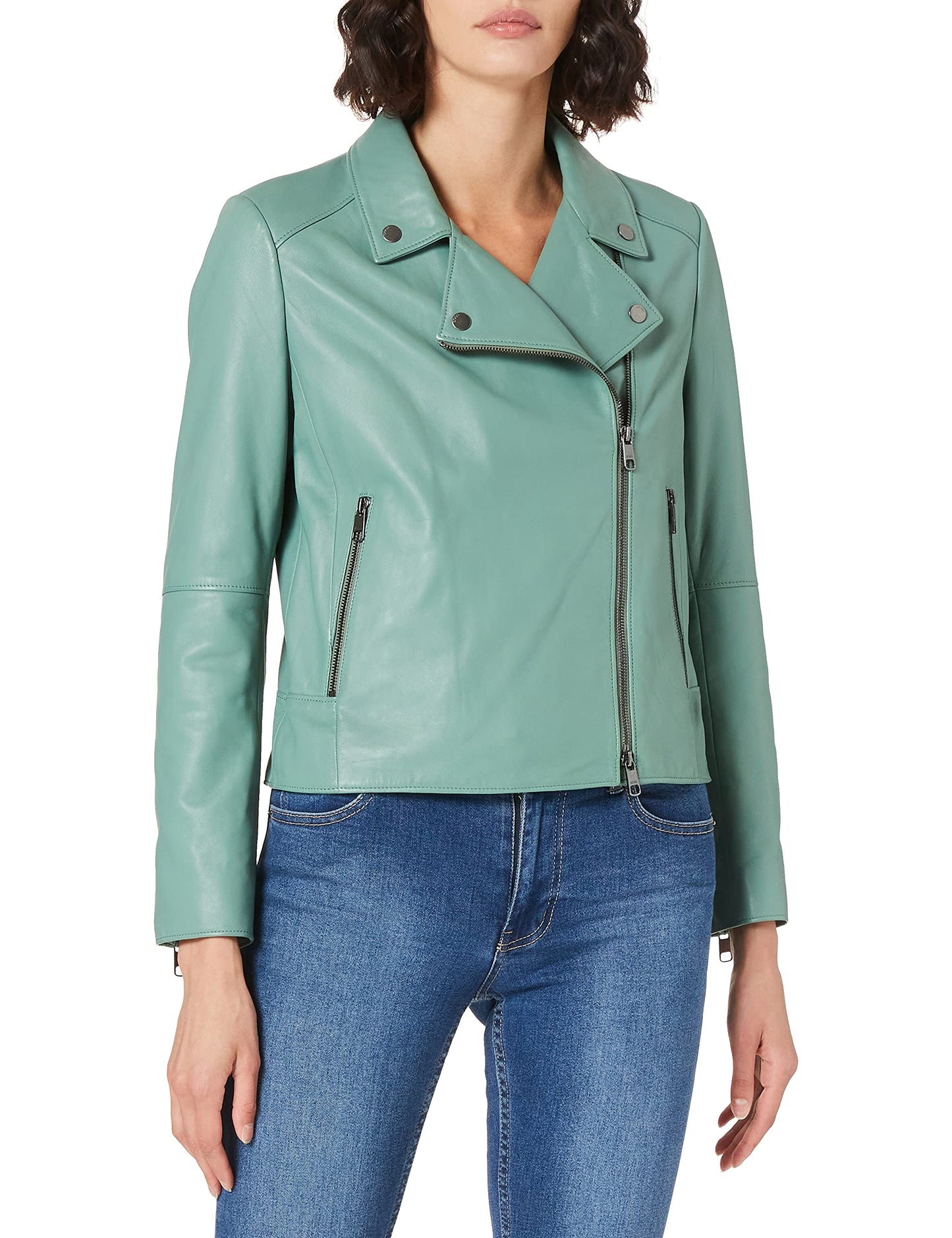 BOSS Damen C_saleli Lederjacke