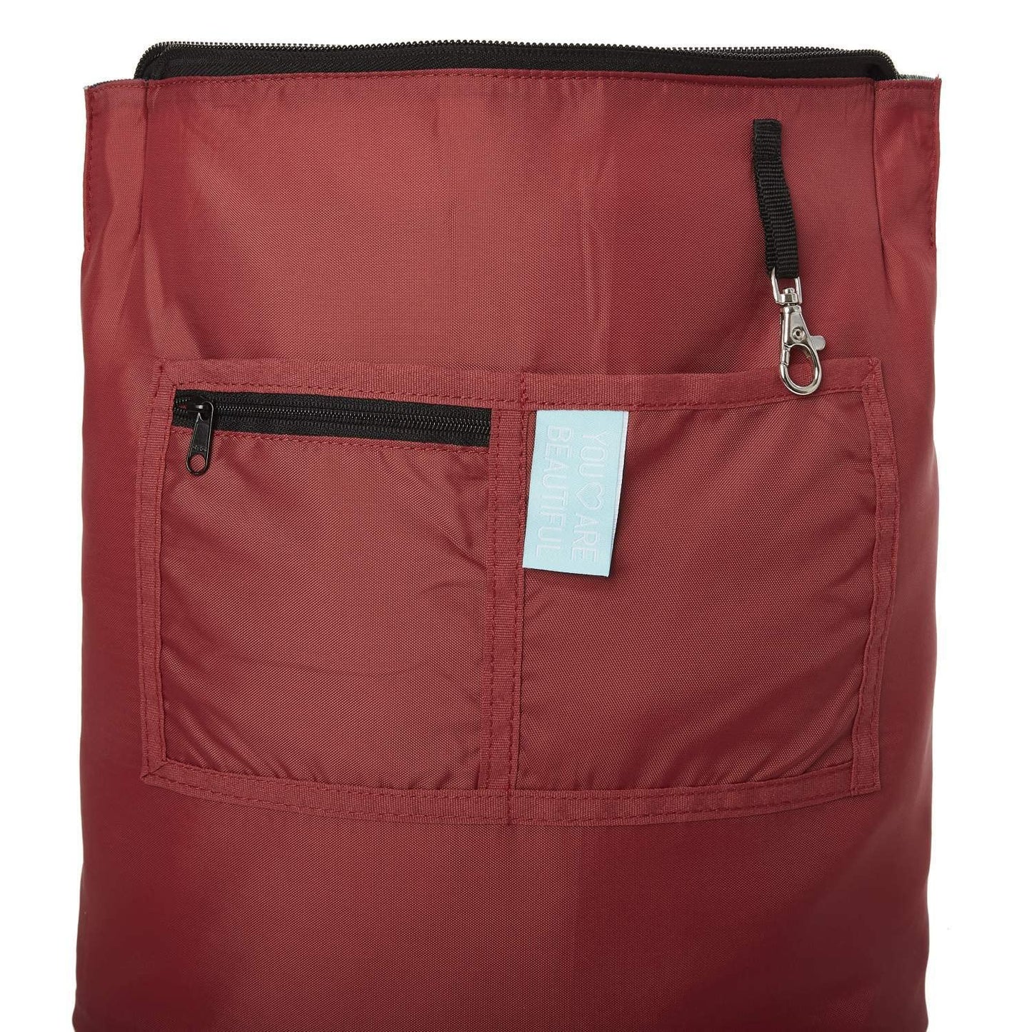 Ela Mo Rucksack Damen - Daypack schön u. durchdacht - Laptop Rucksäcke für Frauen - Anti Diebstahl Tasche für Schule, Uni, Business (Salmon)