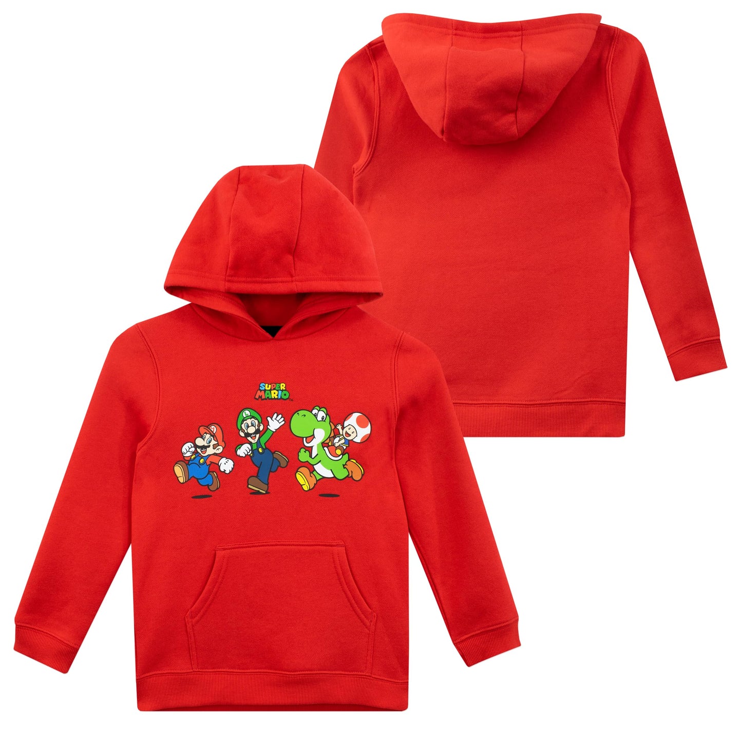 SUPER MARIO BROS Pullover | Mario und Luigi Pullover Jungen | Yoshi Hoodie Kinder Jungen | Luigi Hoodie Jungen | Offizielle Mario Merchandise