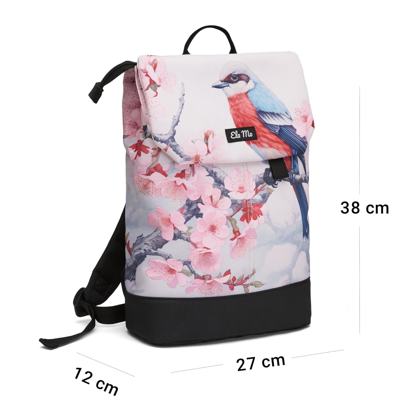 Ela Mo Rucksack Damen - Daypack schön u. durchdacht - Laptop Rucksäcke für Frauen - Anti Diebstahl Tasche für Schule, Uni, Business (Salmon)