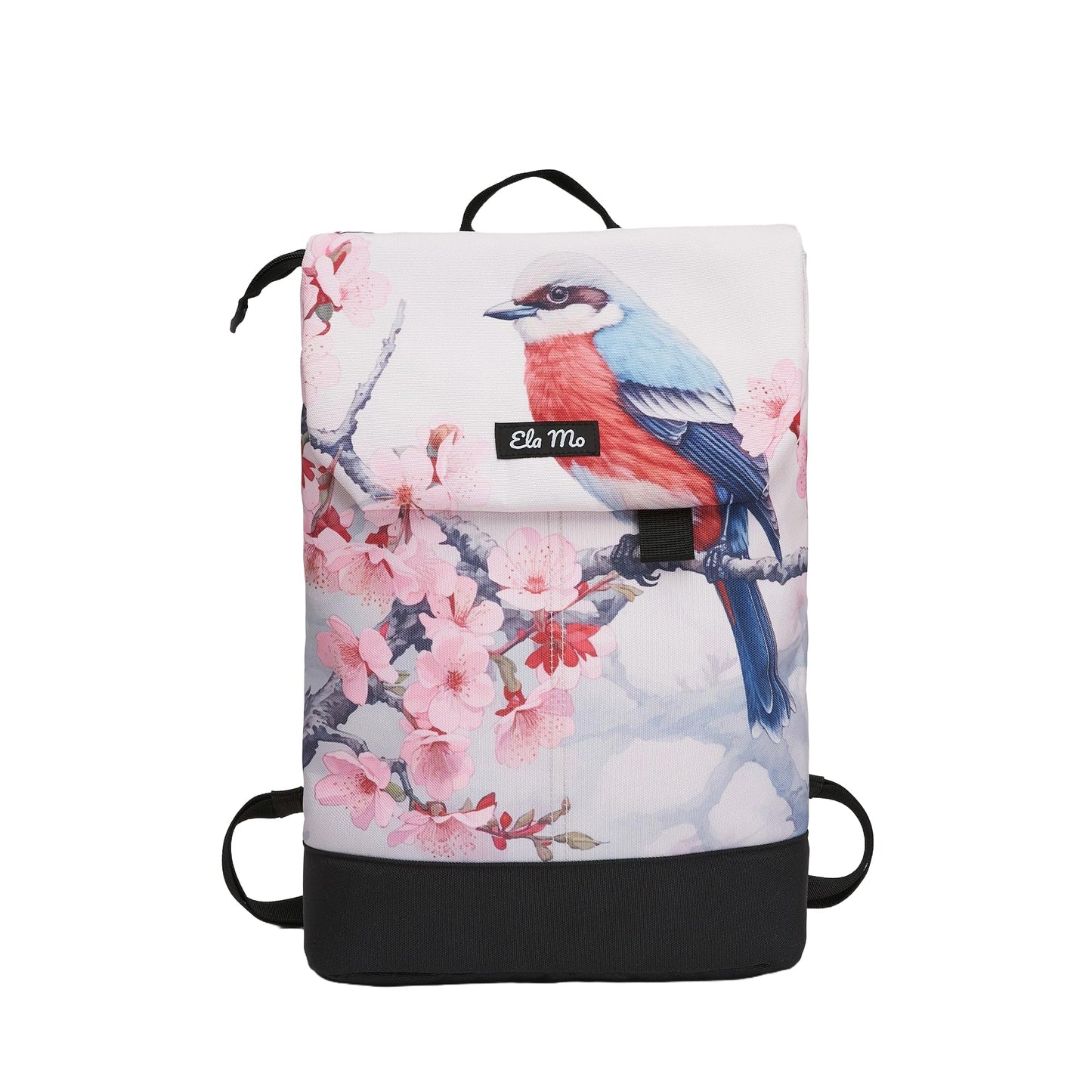 Ela Mo Rucksack Damen - Daypack schön u. durchdacht - Laptop Rucksäcke für Frauen - Anti Diebstahl Tasche für Schule, Uni, Business (Salmon)