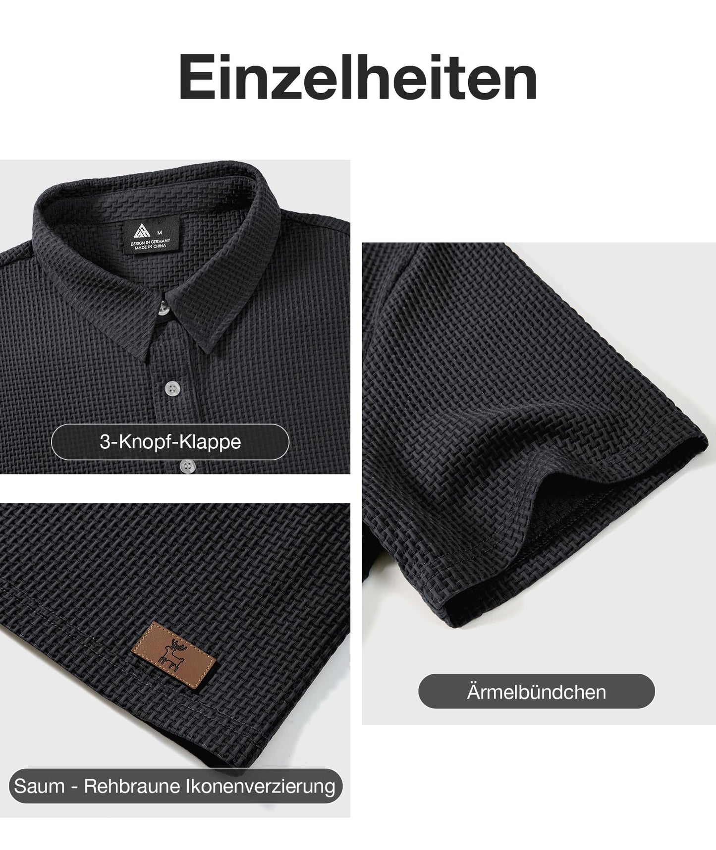 SwissWell Poloshirt Herren Kurzarm Golf Tennis Polo Shirts Männer Sommer Polohemd Atmungsaktiv T-Shirt für Herren
