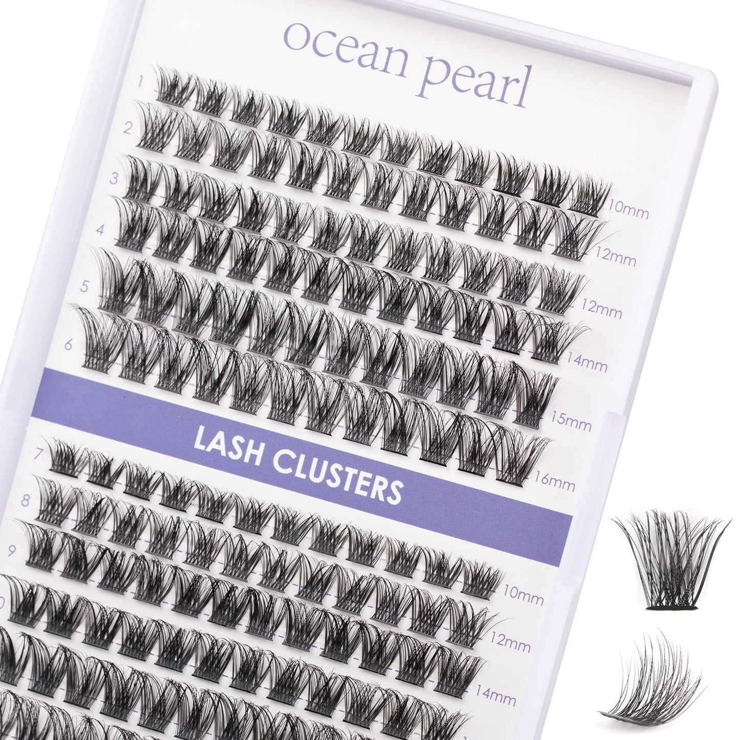 Wimpern Extensions 120 Büschel DIY Lash Extension Set Einzelne Wimpern mit Wimpernkleber und Pinzette für Anfänger Wimpernverlängerung zu Hause Individual Lashes 10-16mm C/D Curl - OP01