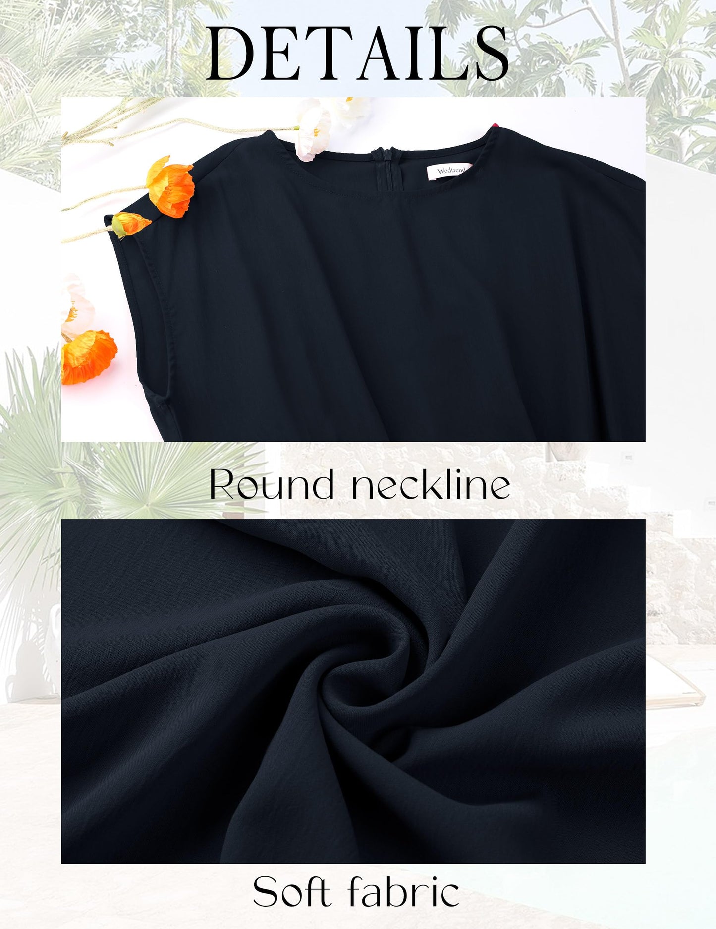 Wedtrend Cocktailkleid Damen Elegant Rockabilly Kleider Damen Midi Cap Sleeves Kleid Festlich Damen 50er Vintage A Linie Abendkleid mit Taschen