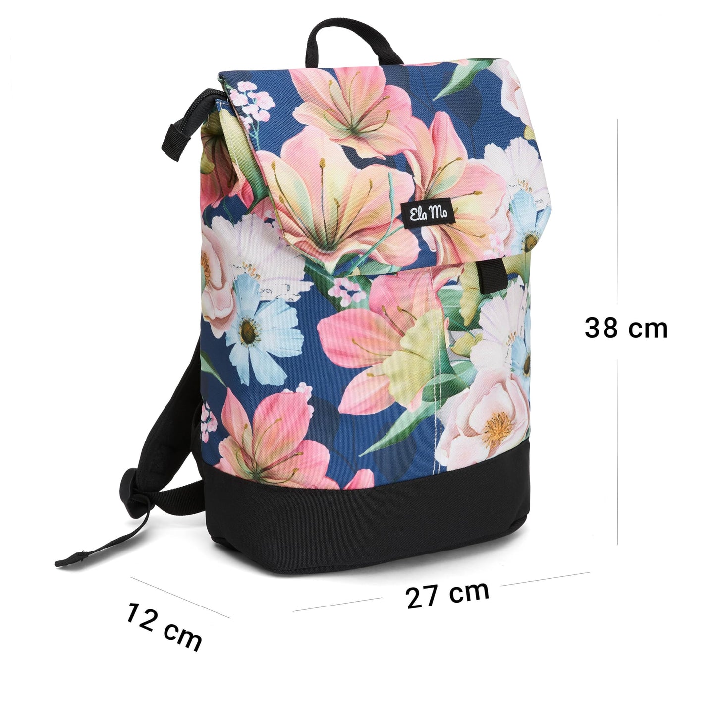 Ela Mo Rucksack Damen - Daypack schön u. durchdacht - Laptop Rucksäcke für Frauen - Anti Diebstahl Tasche für Schule, Uni, Business (Salmon)