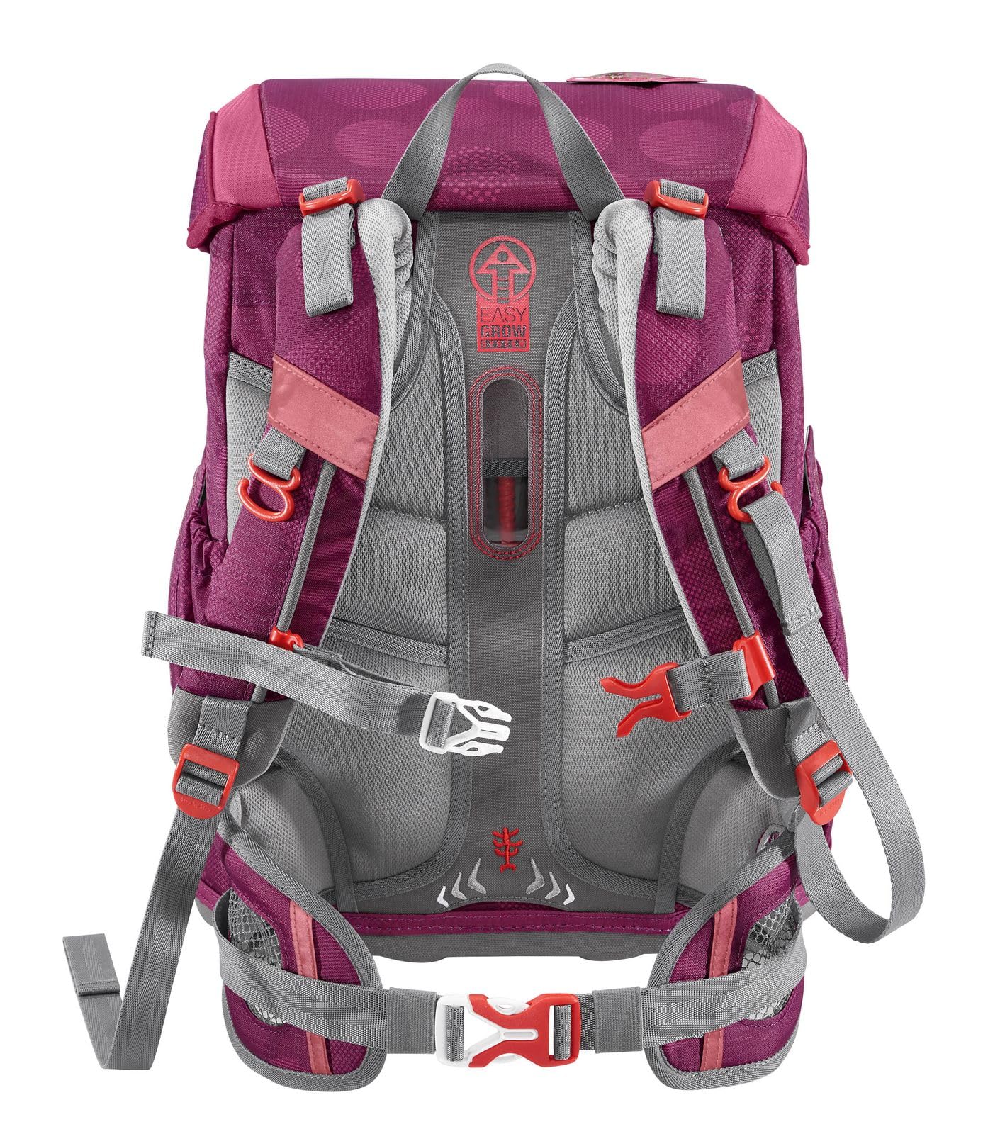 Step by Step Schulranzen-Set Cloud, 5-teilig, ergonomischer Tornister mit Reflektoren, höhenverstellbar mit Hüftgurt, ab der 1. Klasse, 19L