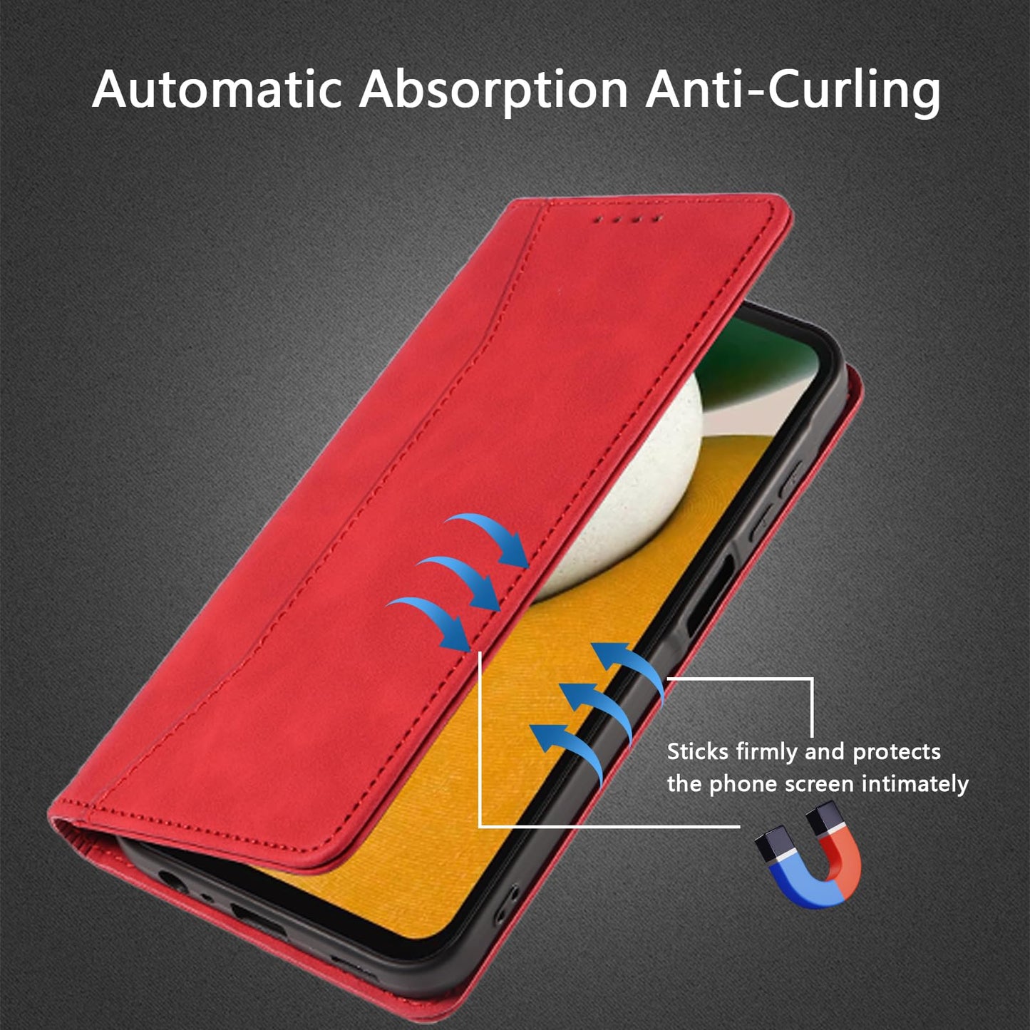 S. Dawezo Hülle für Samsung Galaxy S22 Plus, Premium Leder magnetische Handyhülle mit Ständer, Kartenfach und Brieftasche, Shock Absorbing, kompatibel mit Samsung S22 Plus-Kaffee