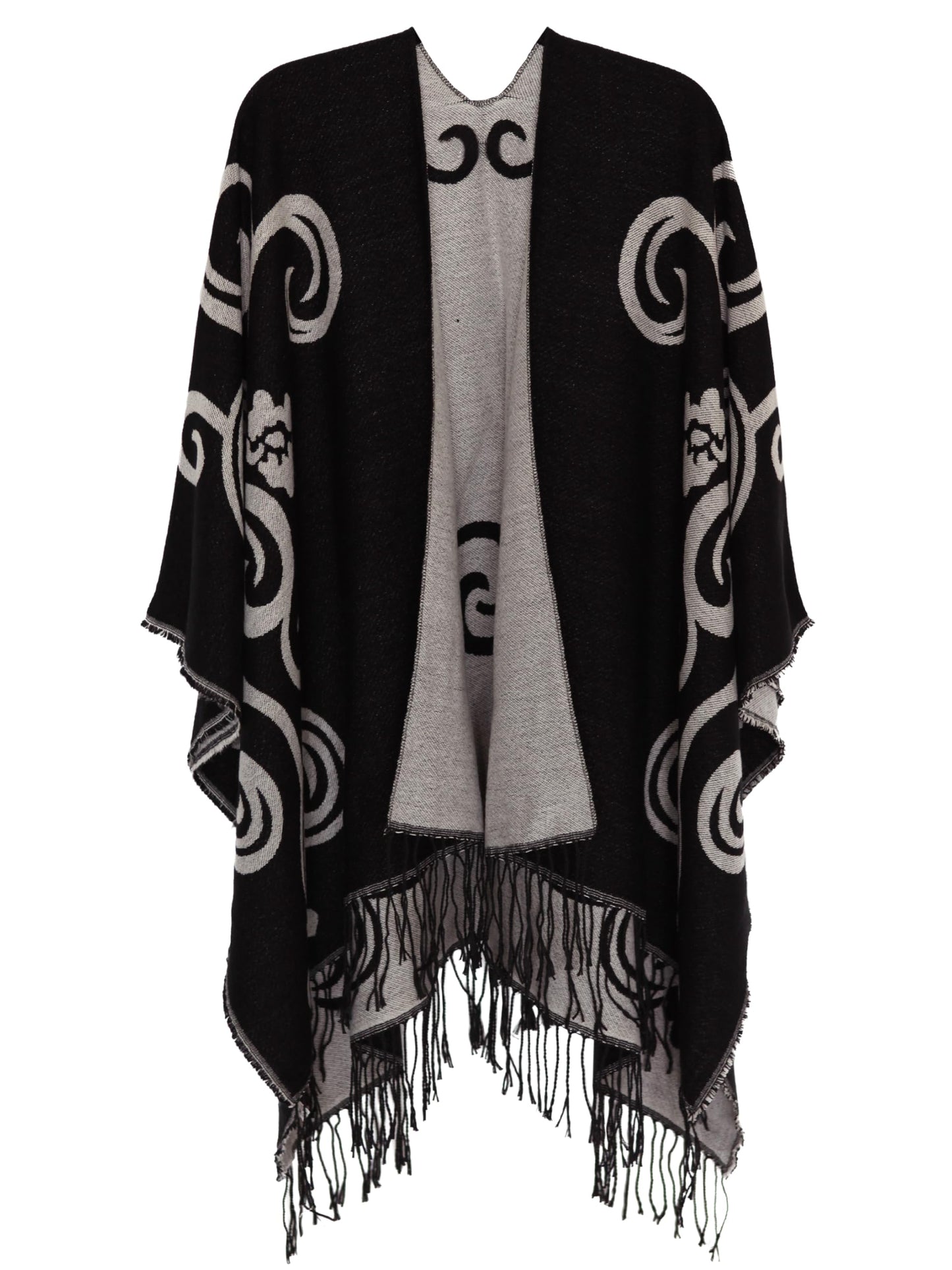 DiaryLook Damen Poncho Schal Winter Cardigan Übergroße Cape Elegant Poncho Für Frauen Umhang Damen Warm Geschenk Für Mutter