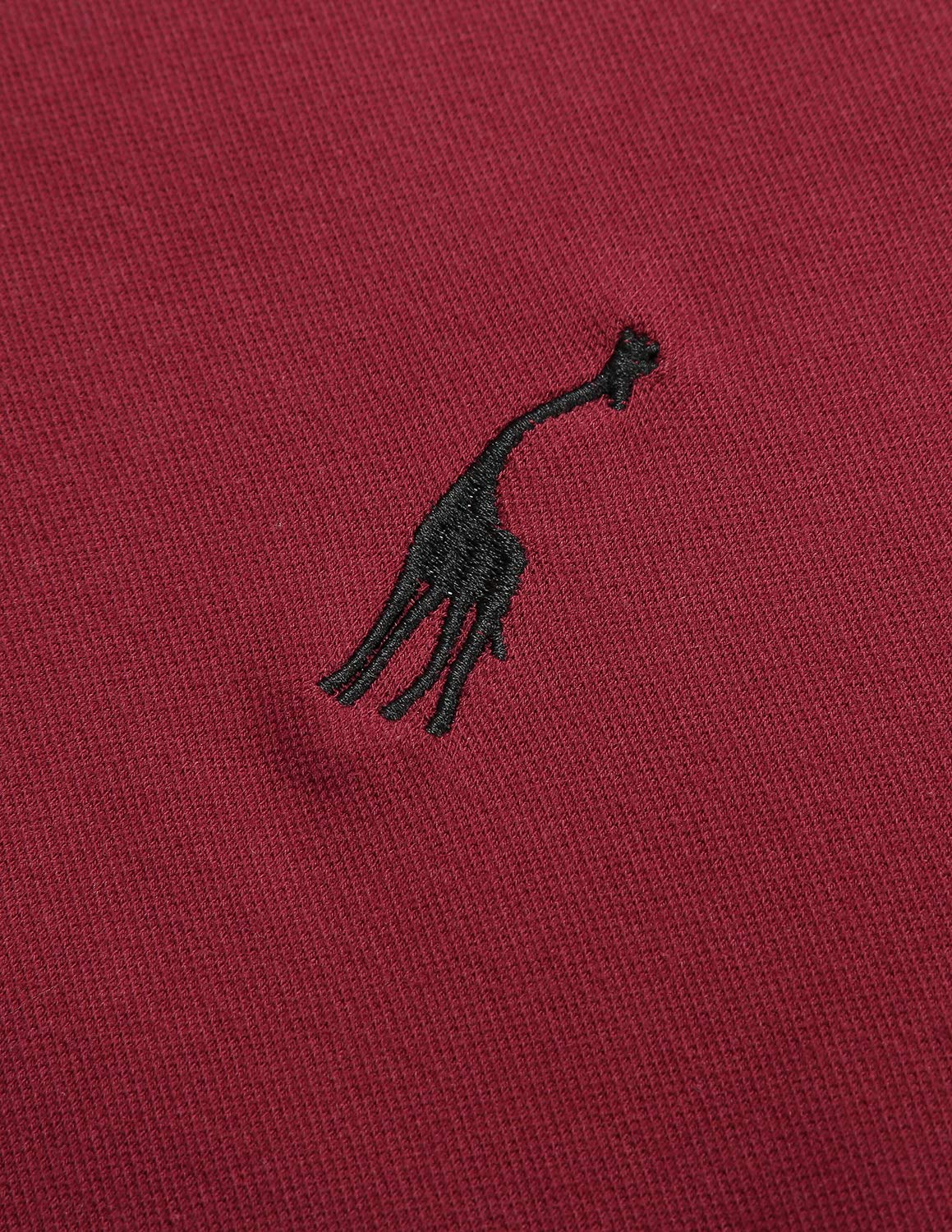 GNRSPTY Poloshirt Herren Kurzarm Polohemd Giraffe Stickerei Einfarbig T-Shirt M-3XL