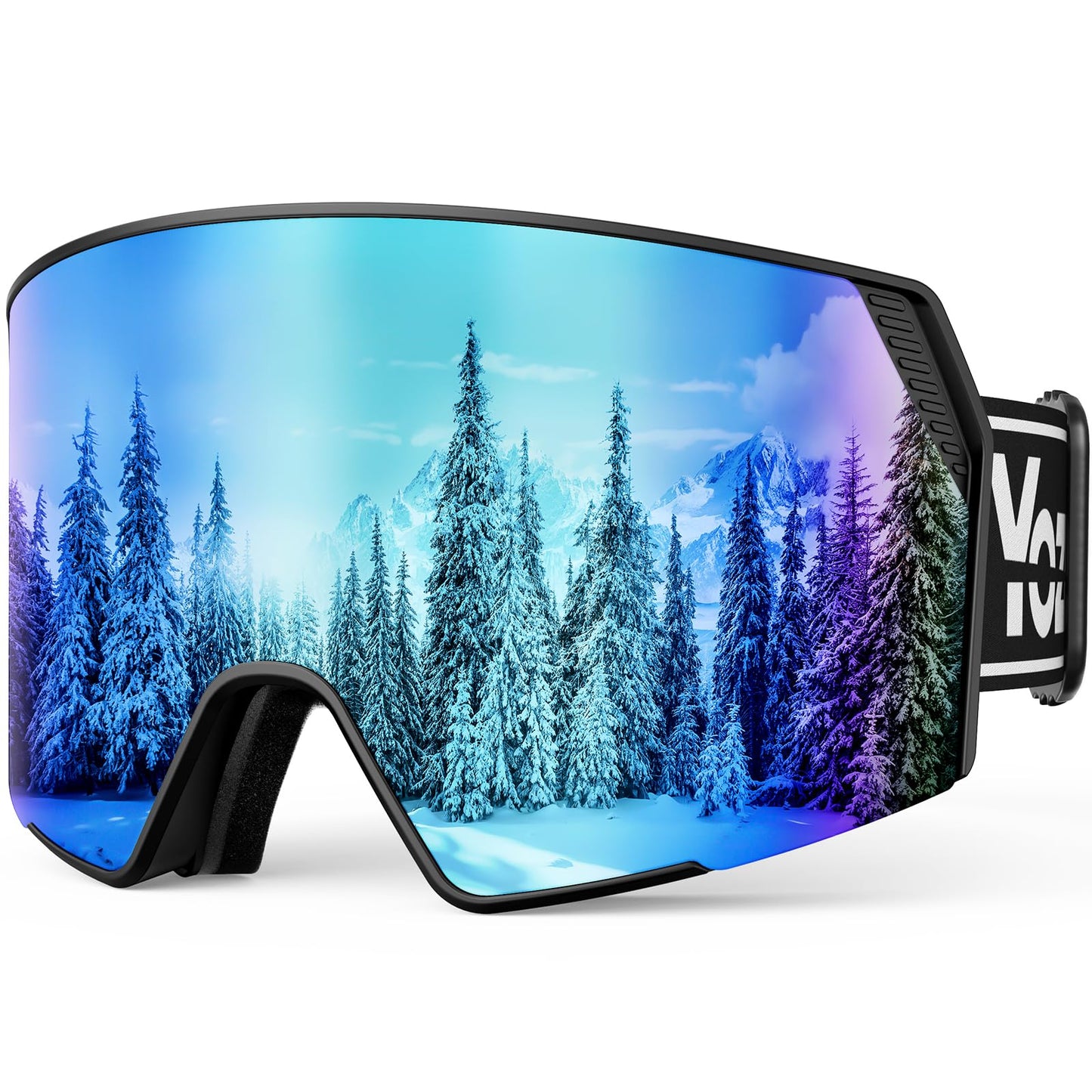 YOZISS OTG Ski Goggles for Men and Women, Magnetic Snowboard Goggles Anti-Fog & 100% UV Protection, OTG Ski Goggles Snow Goggles for Skiing & Winter Sports