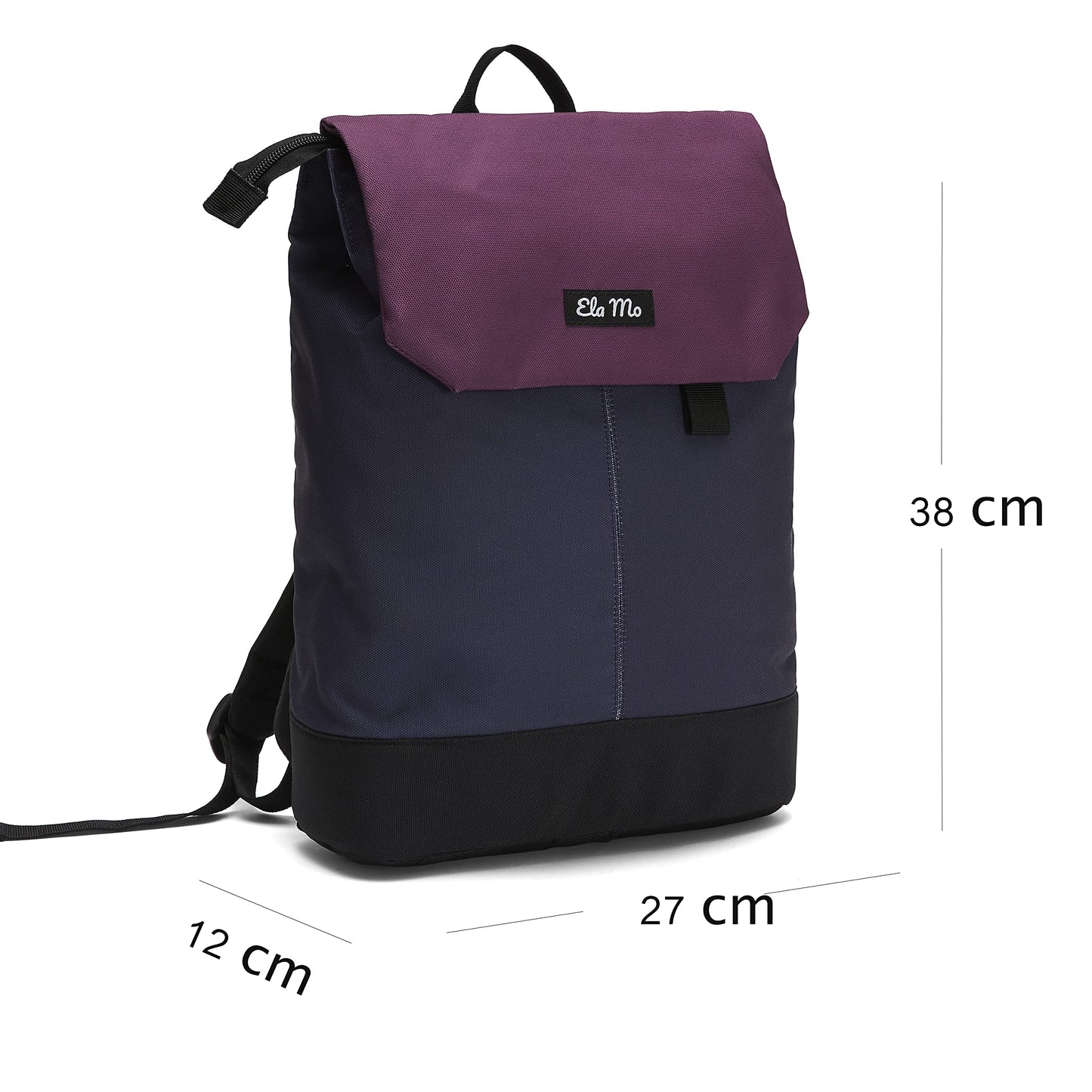 Ela Mo Rucksack Damen - Daypack schön u. durchdacht - Laptop Rucksäcke für Frauen - Anti Diebstahl Tasche für Schule, Uni, Business (Salmon)