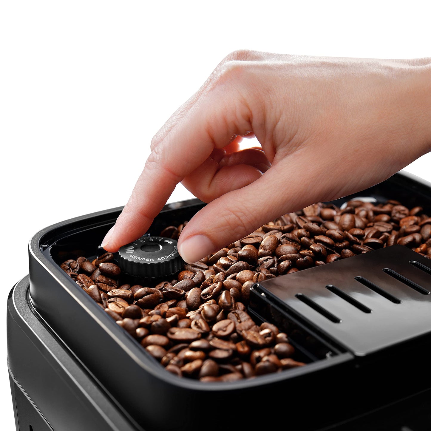 De'Longhi Magnifica Evo Next ECAM312.80.TB – Kaffeevollautomat mit 2,4'' TFT Farbdisplay & LatteCrema Milchsystem, 7 Direktwahltasten (Cappuccino, Espresso, Latte Macchiato), 2-Tassen-Funktion, Titan