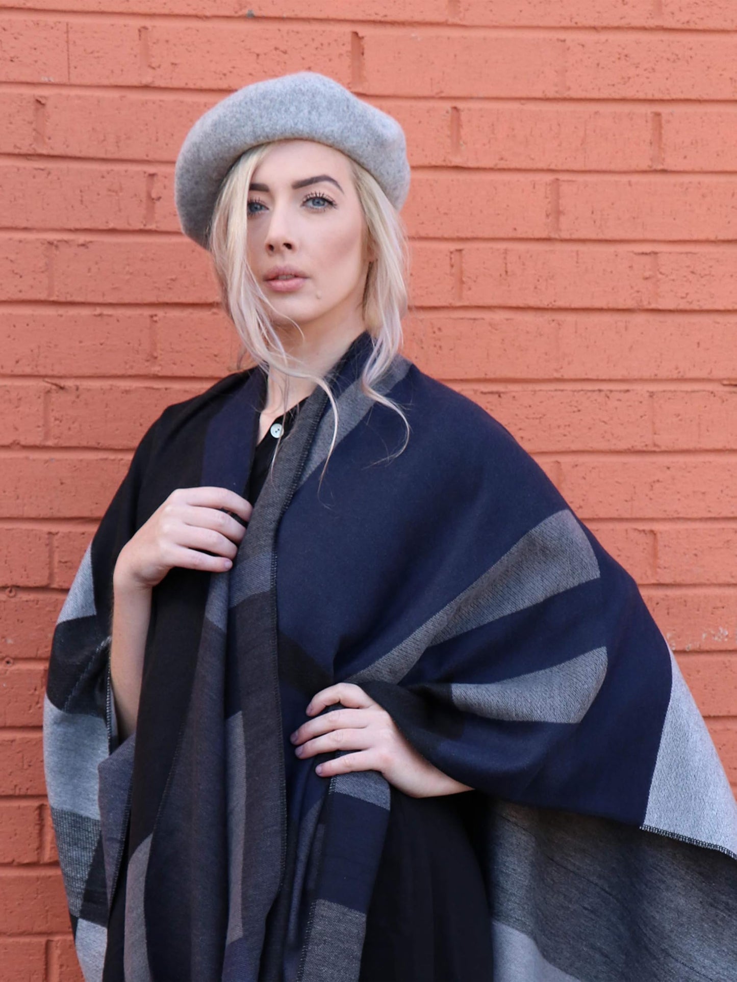 DiaryLook Damen Poncho Schal Winter Cardigan Übergroße Cape Elegant Poncho Für Frauen Umhang Damen Warm Geschenk Für Mutter