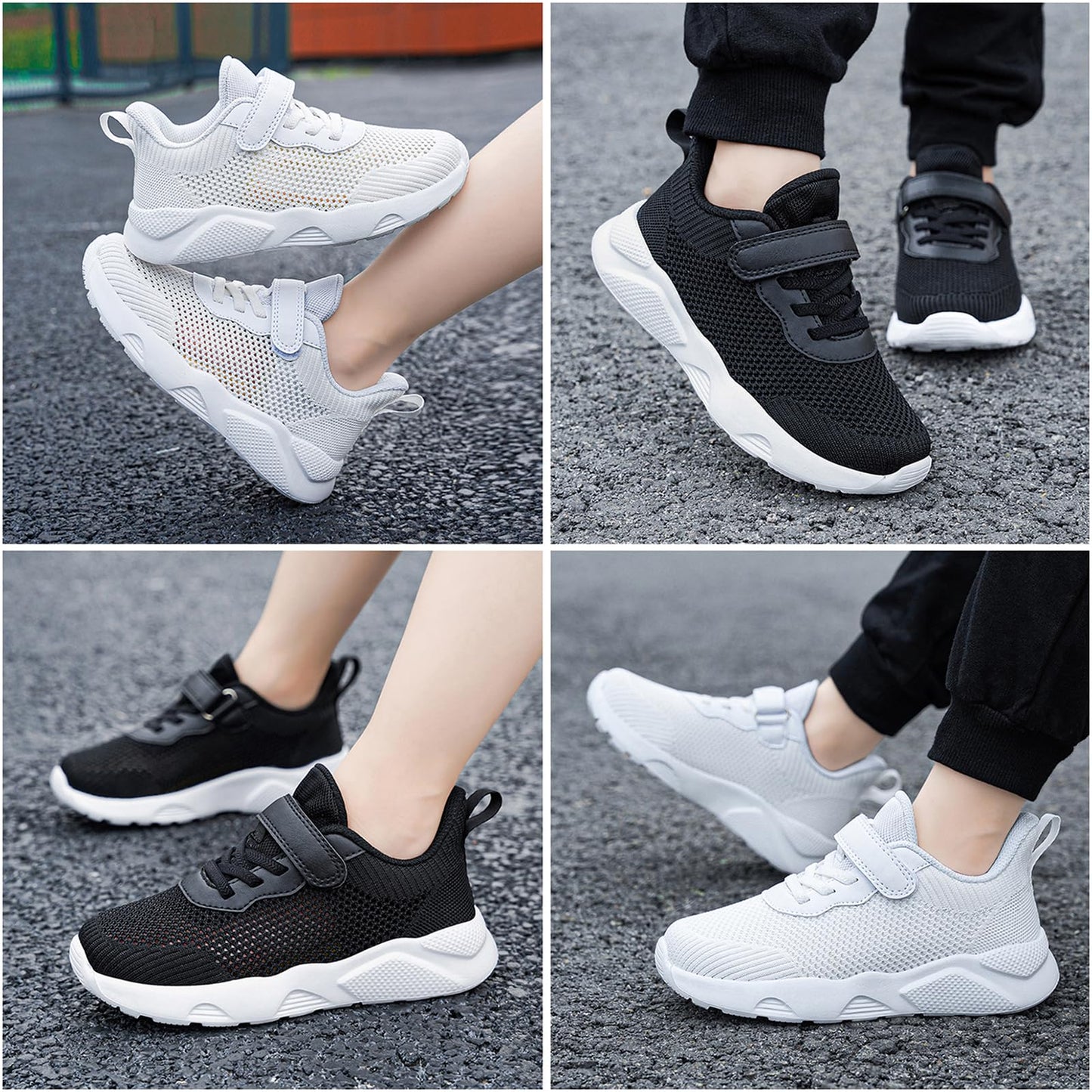 Yeeteepot Kinder Turnschuhe Jungen Mädchen Sportschuhe Atmungsaktiv Laufschuhe Leichte Hallenschuhe rutschfest Sneaker Freizeit Tennisschuhe Fitnessschuhe