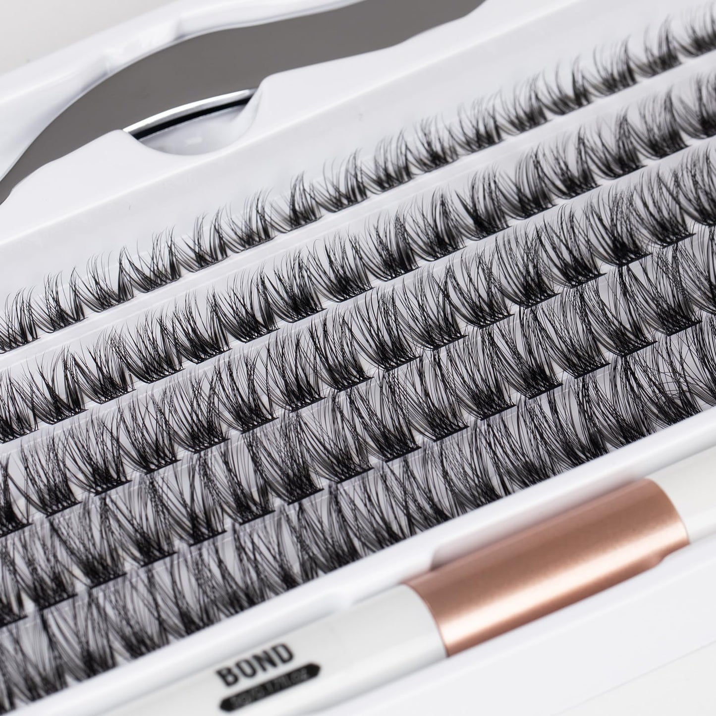 Wimpern Extensions 120 Büschel DIY Lash Extension Set Einzelne Wimpern mit Wimpernkleber und Pinzette für Anfänger Wimpernverlängerung zu Hause Individual Lashes 10-16mm C/D Curl - OP01